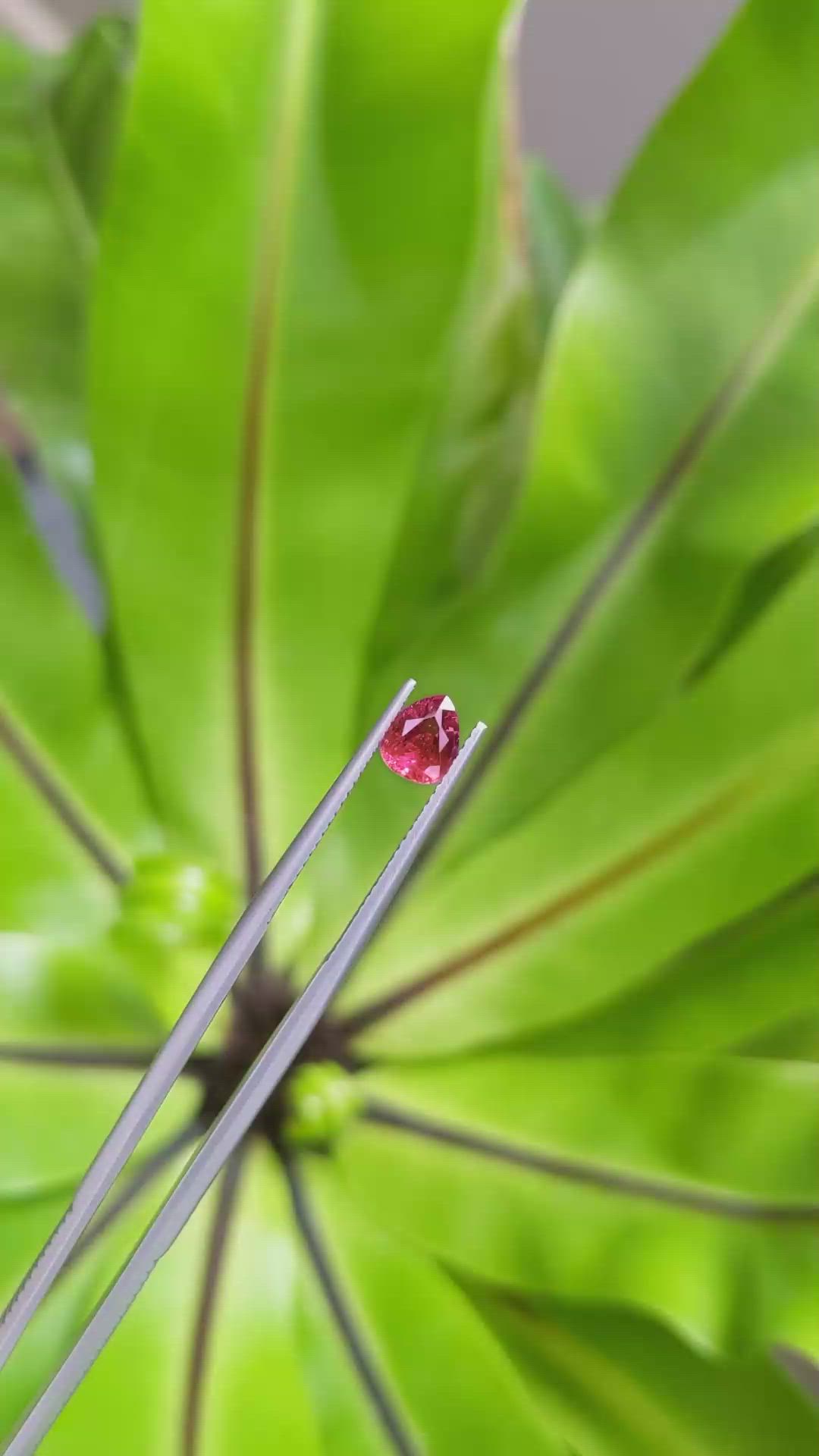 0.96 Ct. Ruby from Thailand Size Video