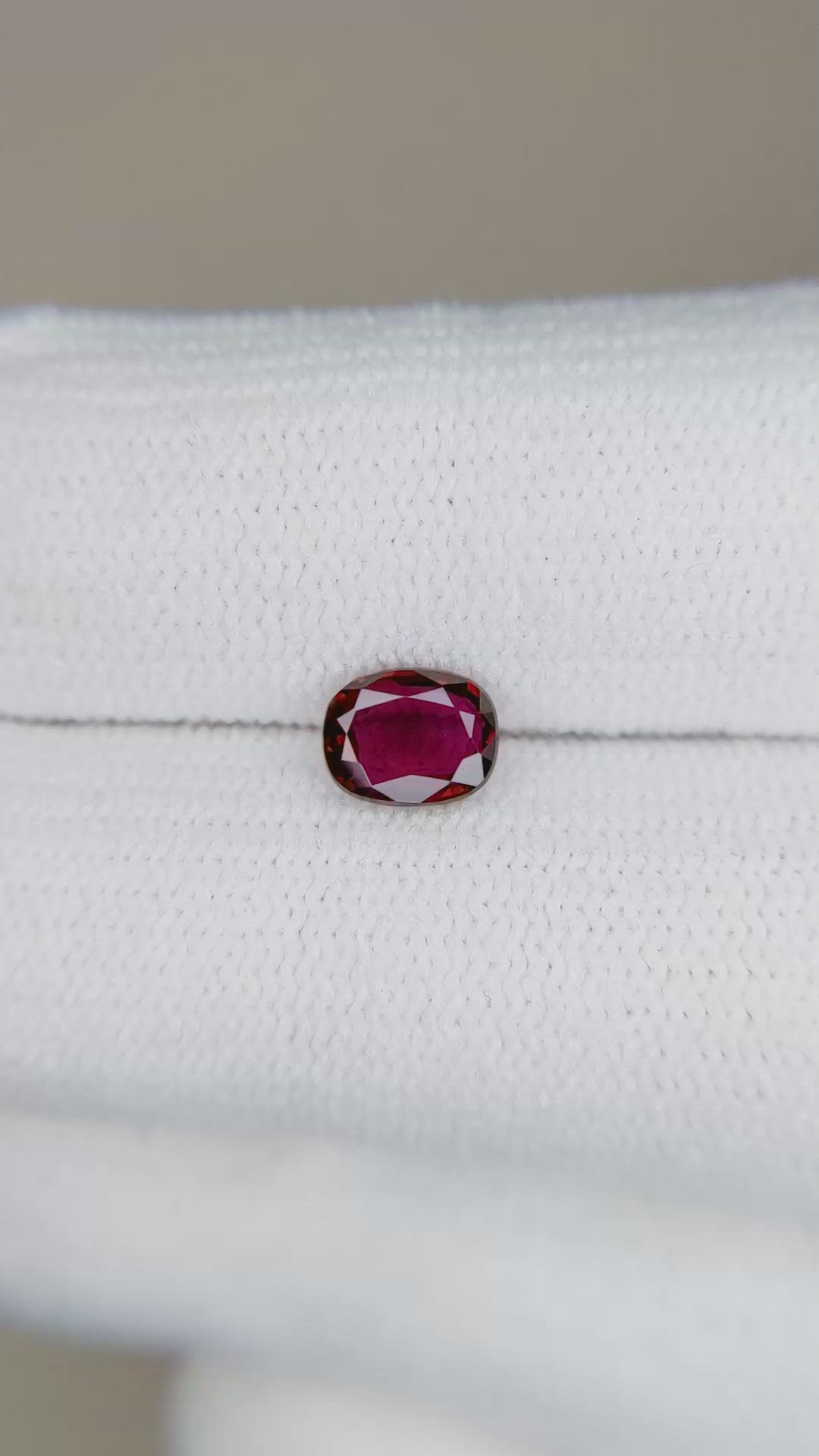 0.71 Ct. Ruby from Thailand Size Video
