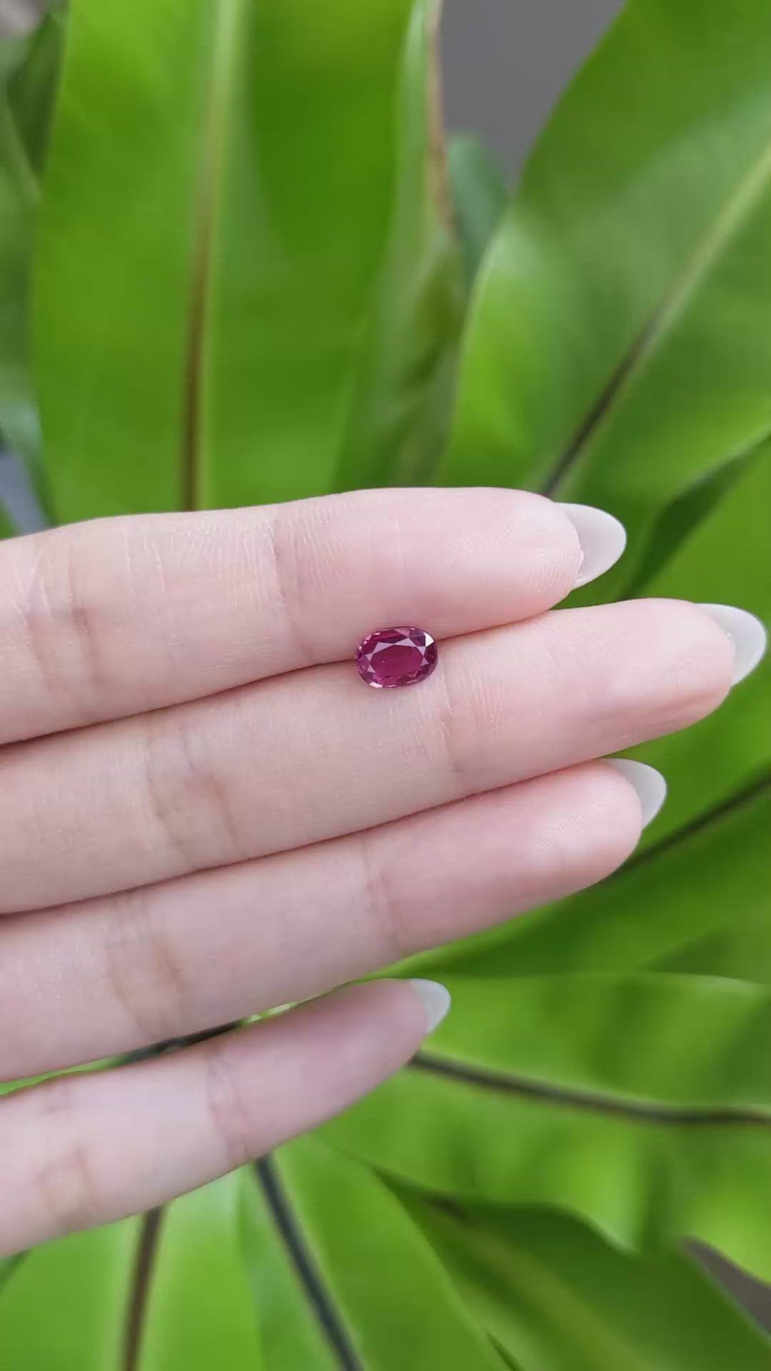 0.93 Ct. Ruby from Thailand Size Video