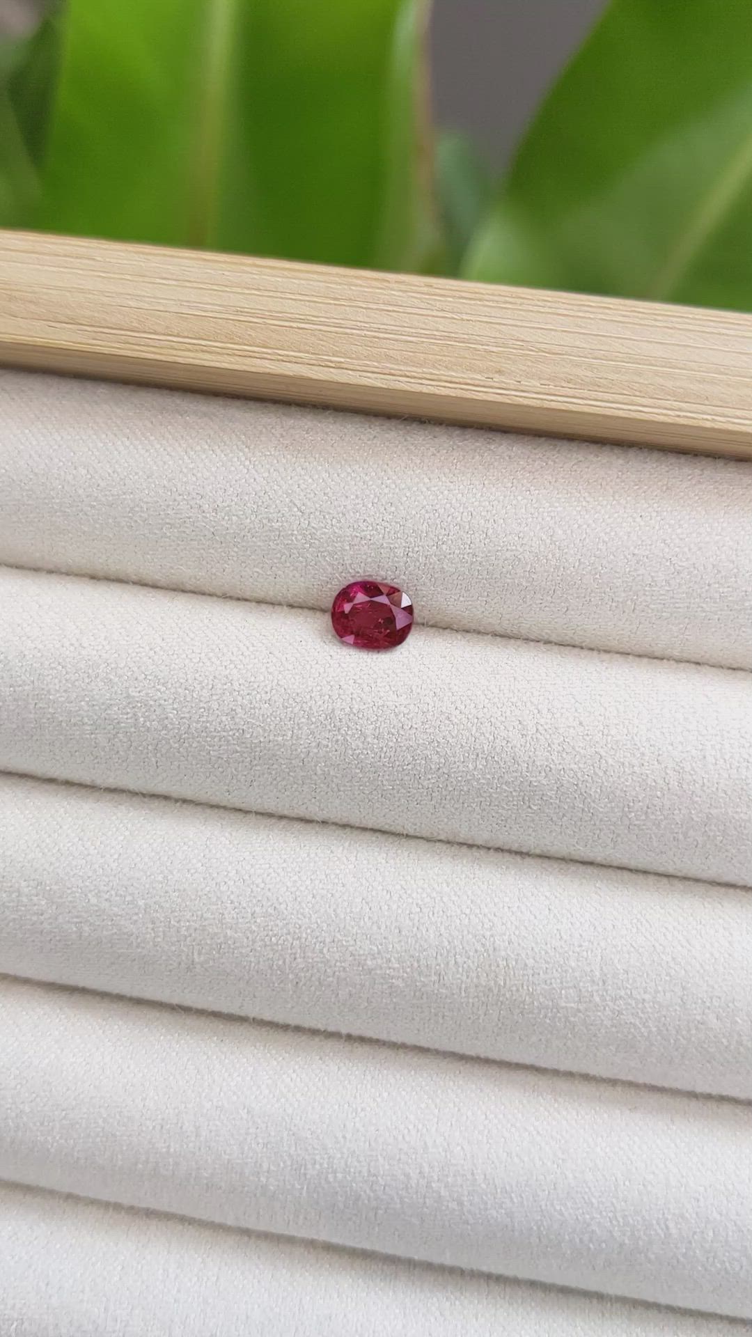 0.92 Ct. Ruby from Thailand Size Video