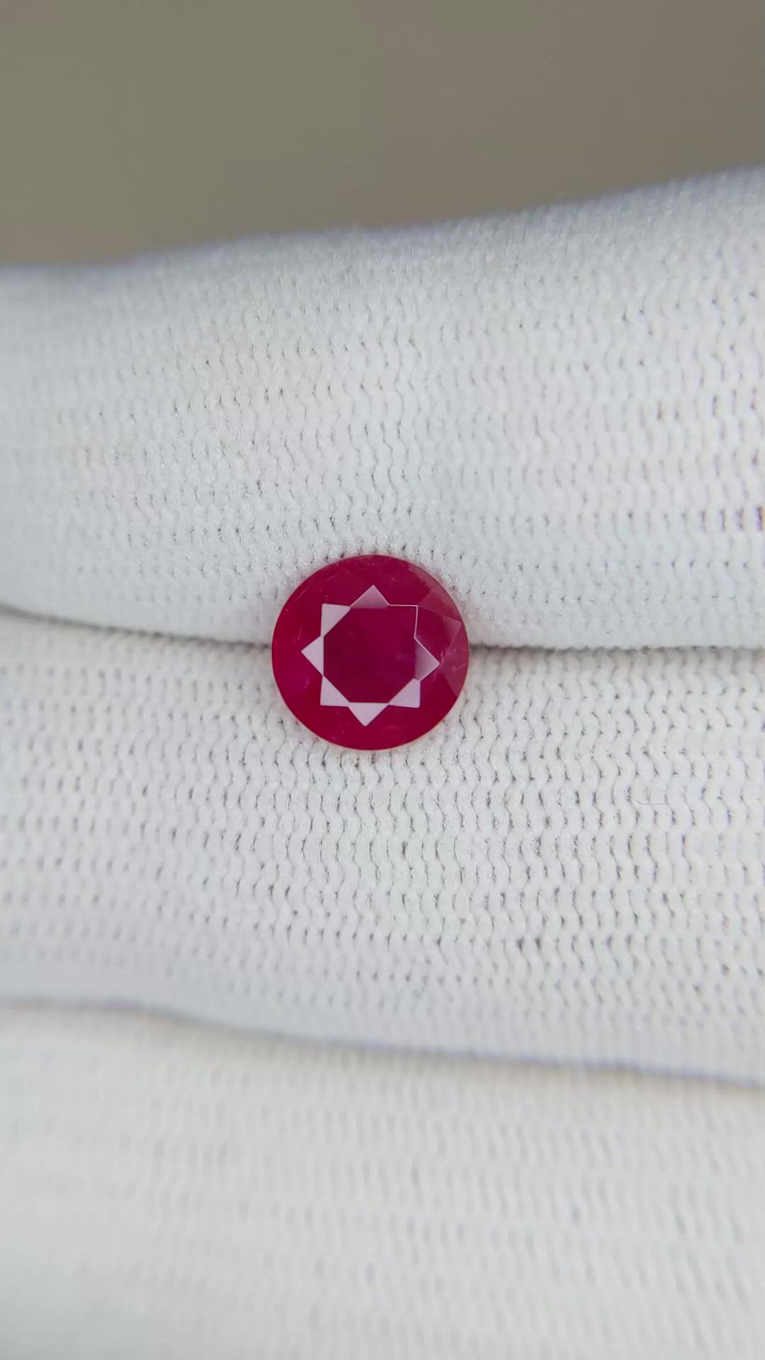 1.68 Ct. Ruby from Mozambique Size Video