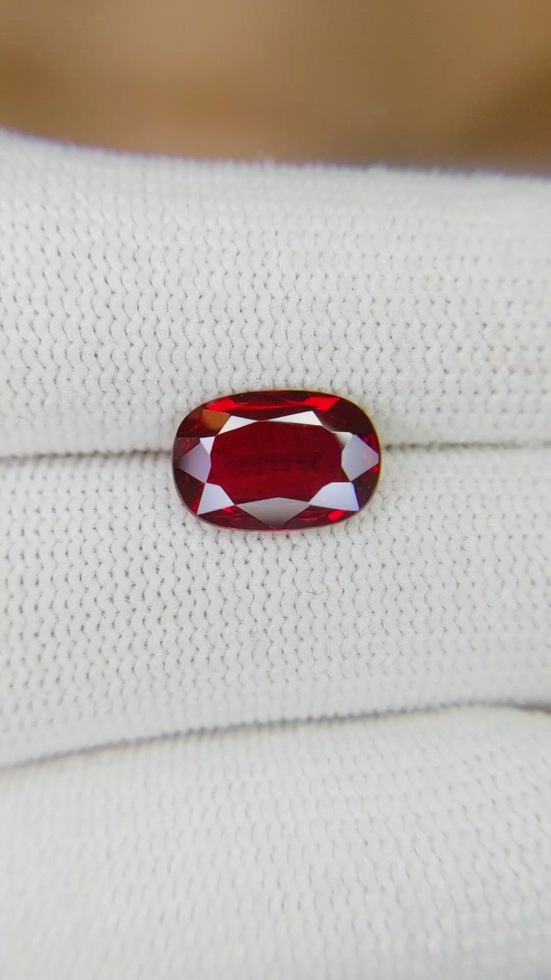 2.93 Ct. Ruby from Mozambique Size Video