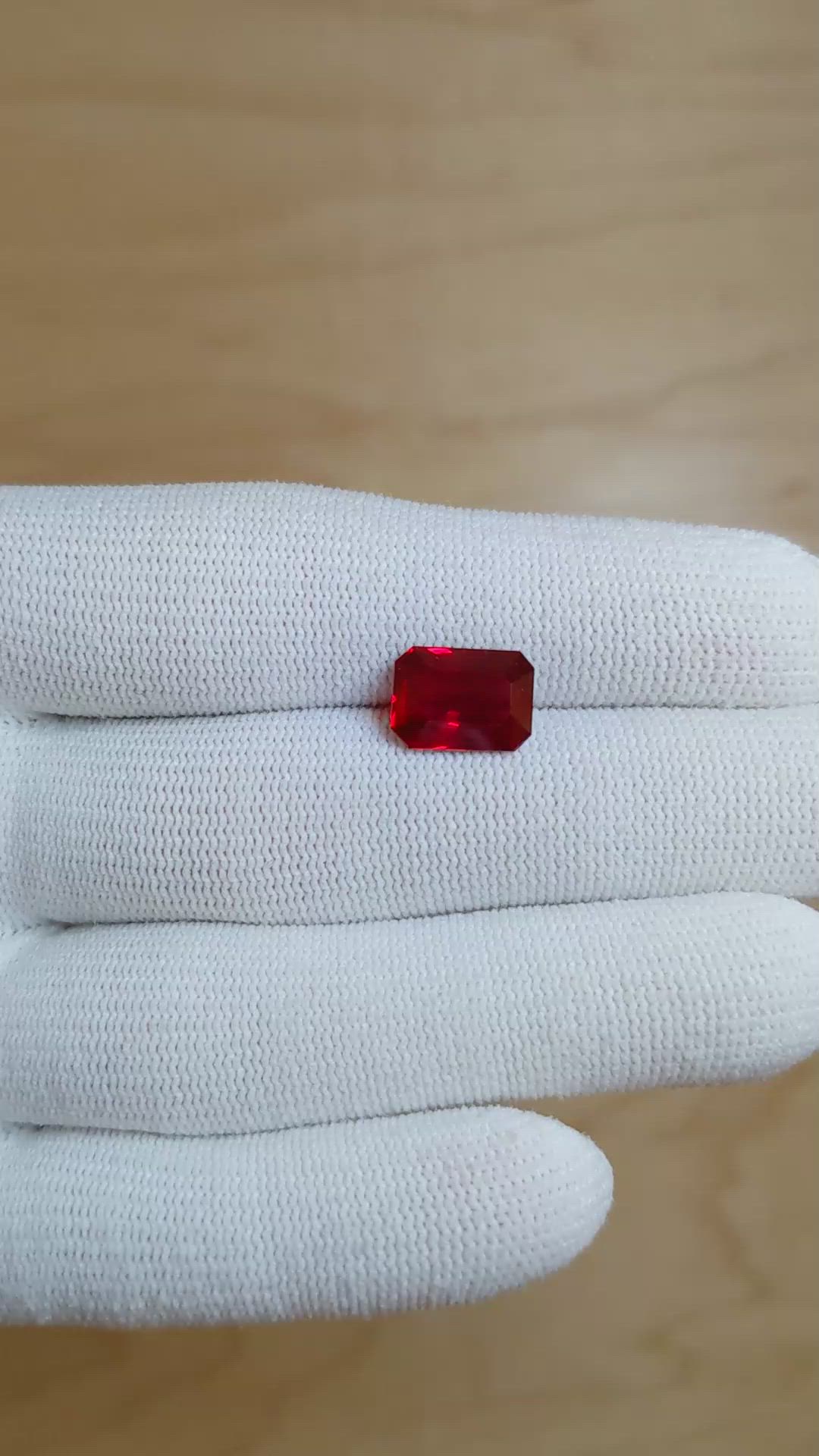 4.02 Ct. Ruby from Mozambique Size Video