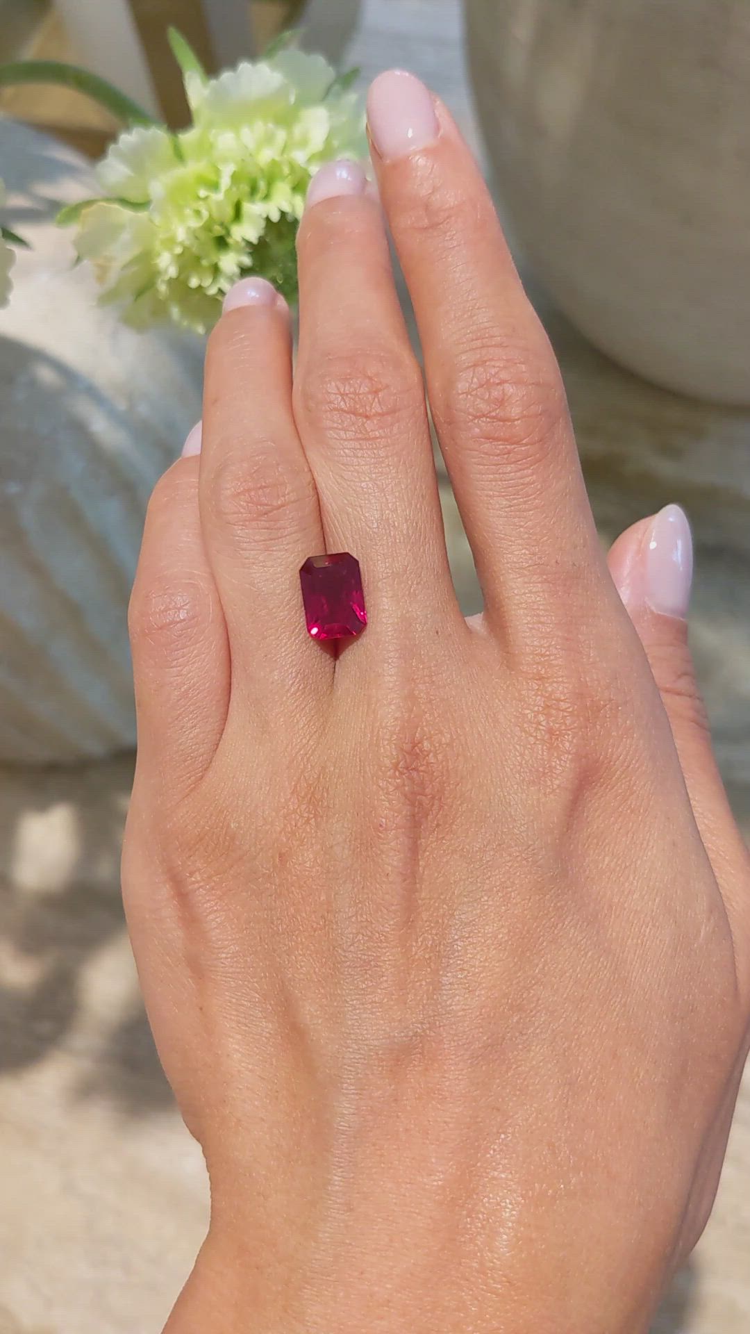 4.02 Ct. Ruby from Mozambique Size Video