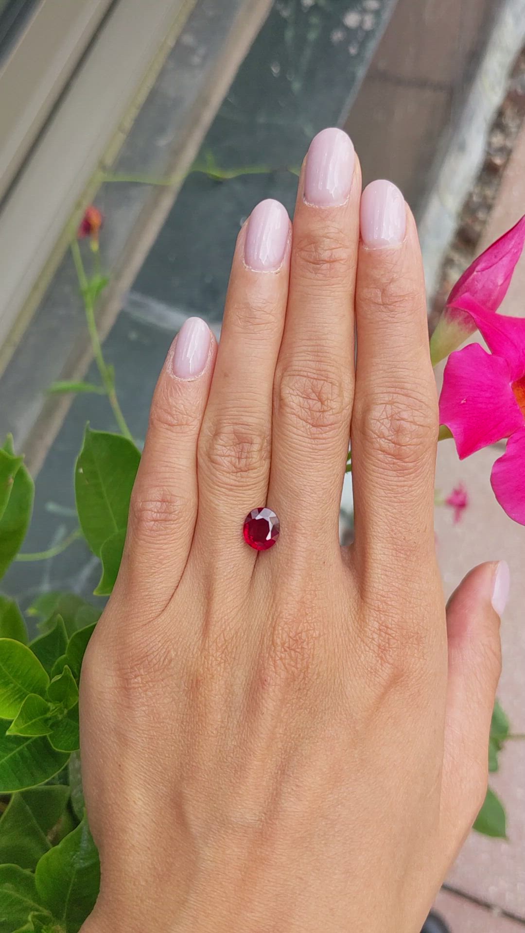 2.16 Ct. Ruby from Mozambique Size Video