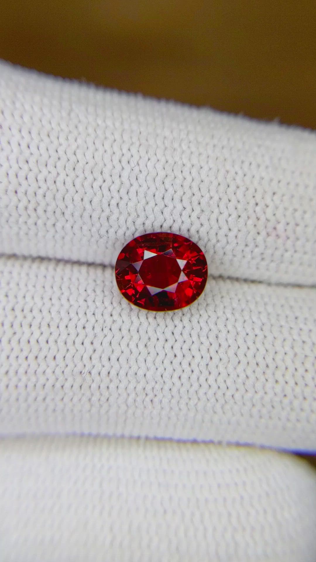 2.11 Ct. Ruby from Mozambique Size Video