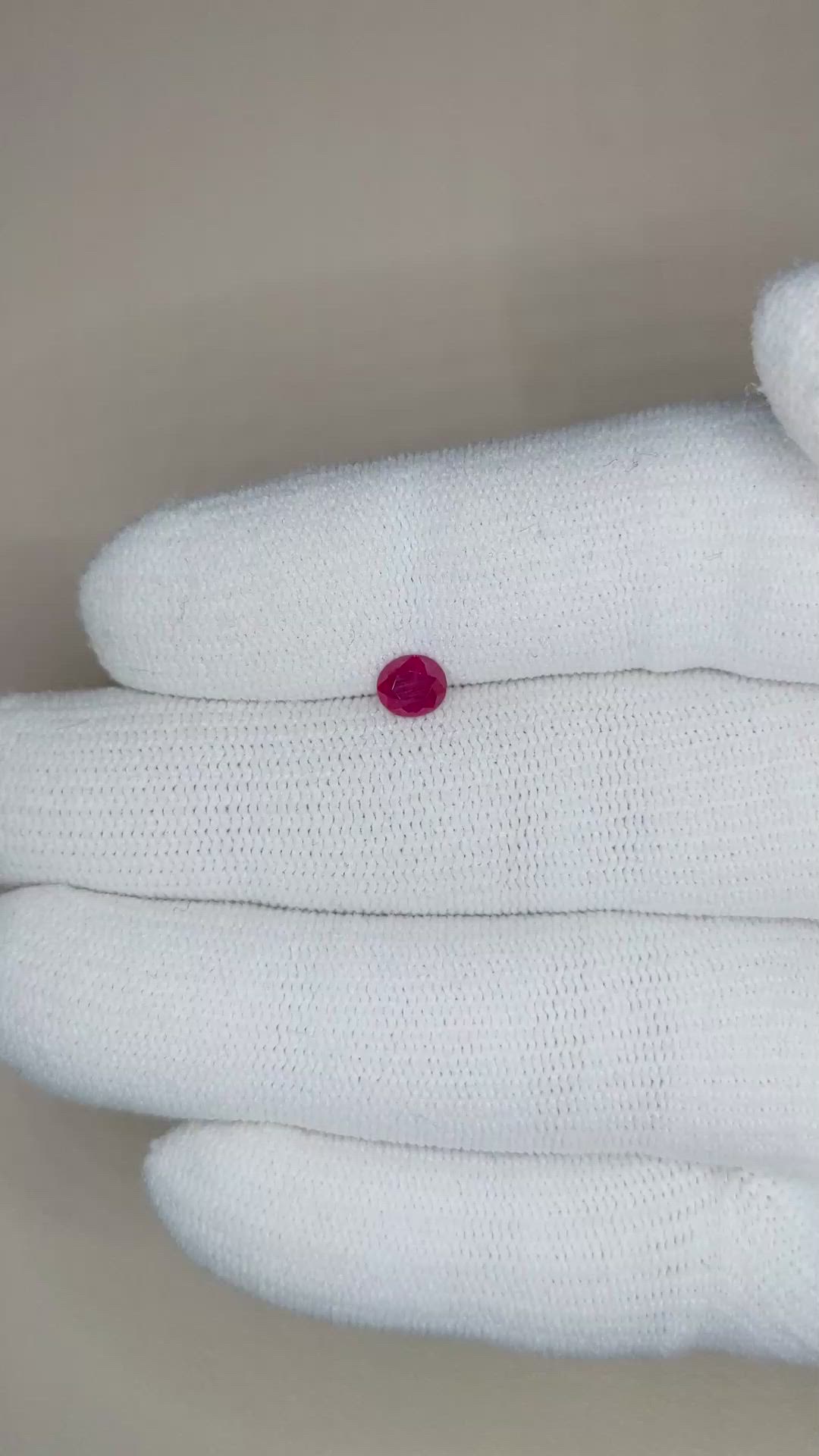 0.46 Ct. Ruby from Burma (Myanmar) Size Video