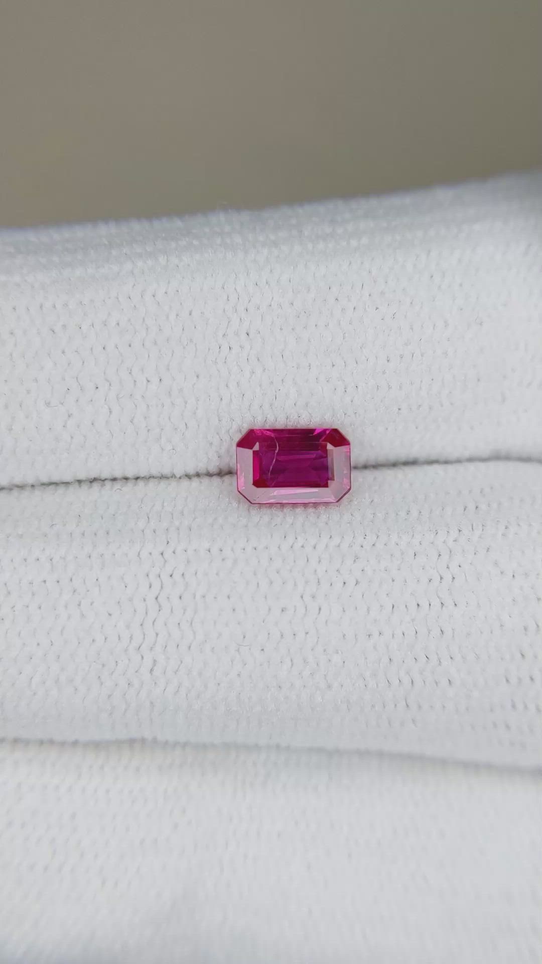 0.61 Ct. Ruby from Burma (Myanmar) Size Video