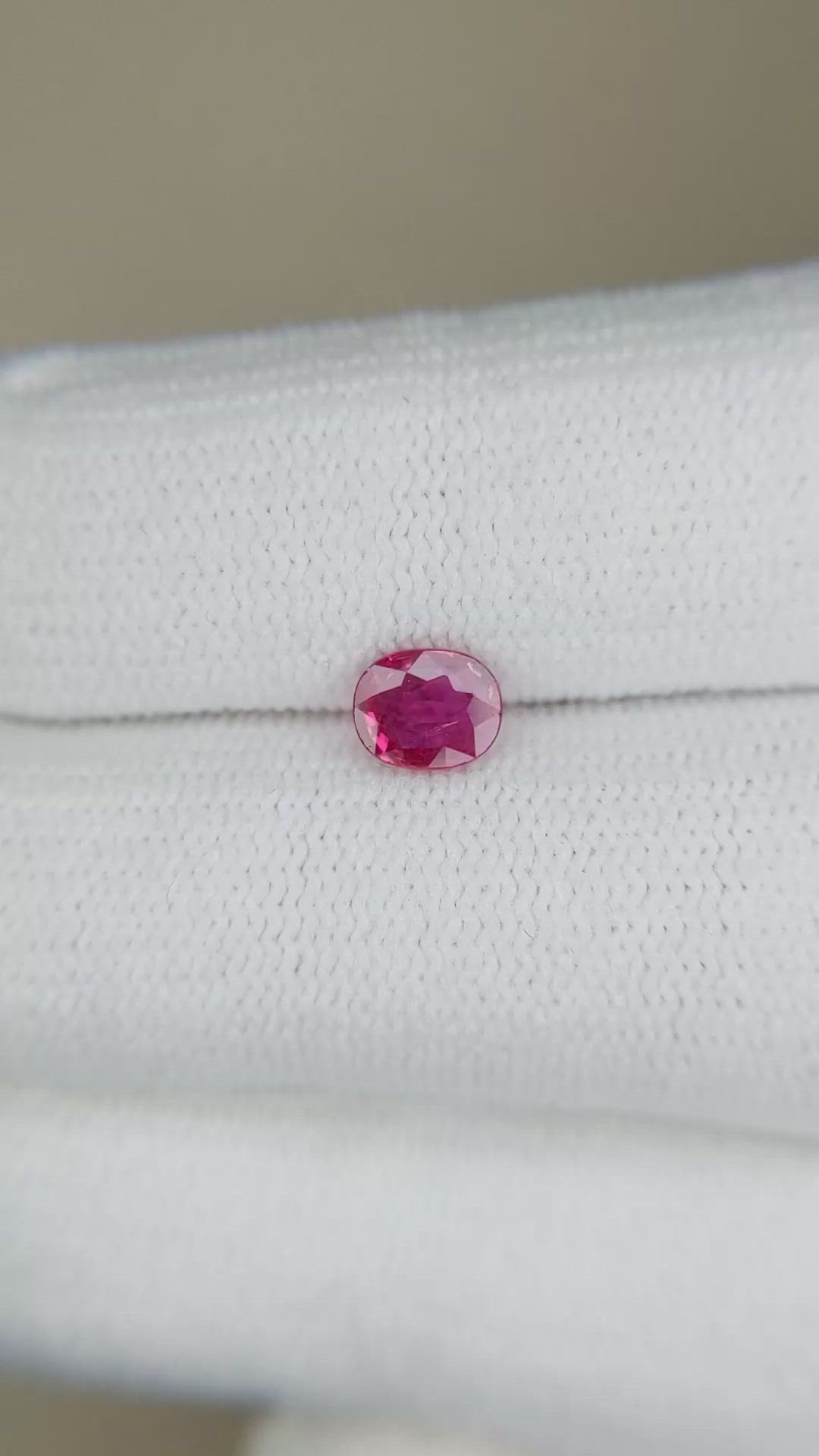 0.55 Ct. Ruby from Burma (Myanmar) Size Video