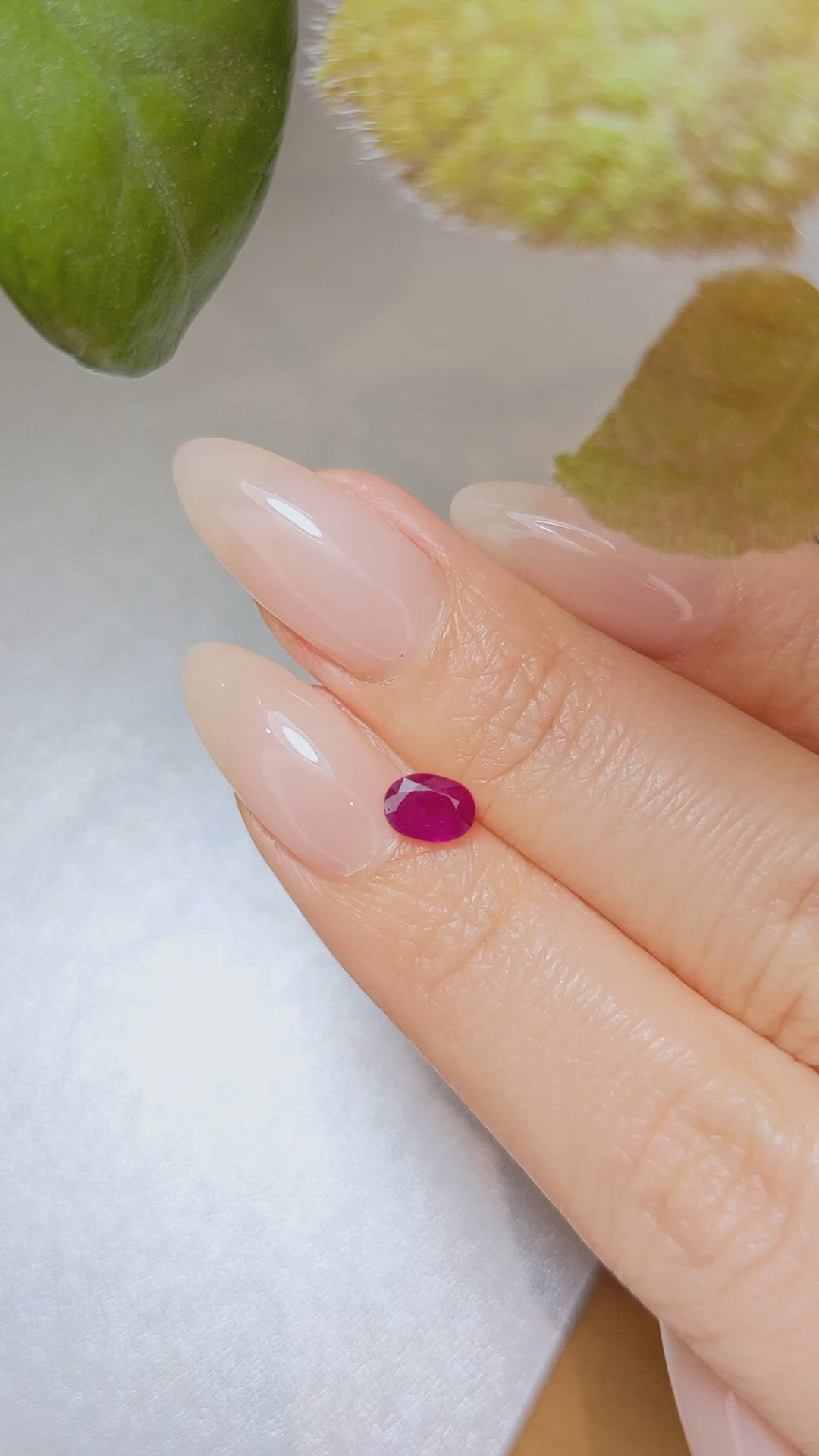 0.63 Ct. Ruby from Burma (Myanmar) Size Video