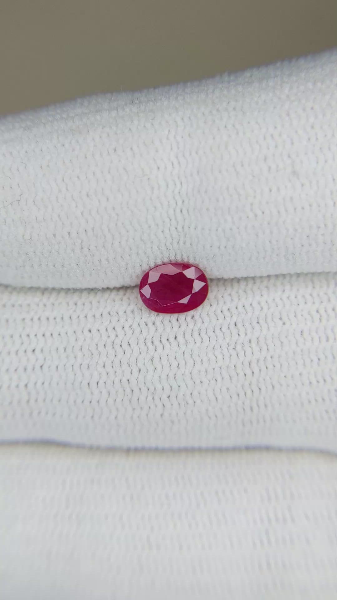 0.63 Ct. Ruby from Burma (Myanmar) Size Video