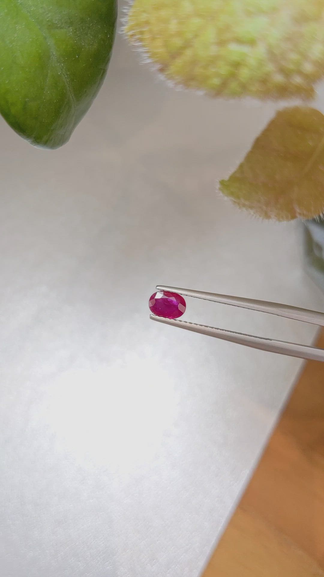 0.63 Ct. Ruby from Burma (Myanmar) Size Video