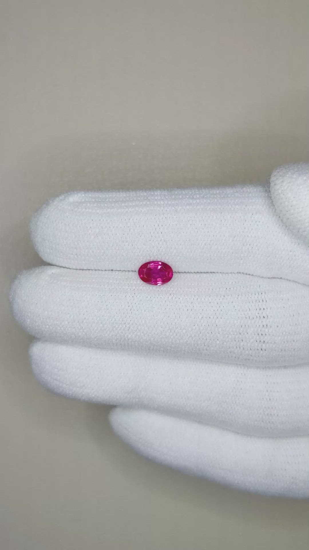 0.50 Ct. Ruby from Burma (Myanmar) Size Video