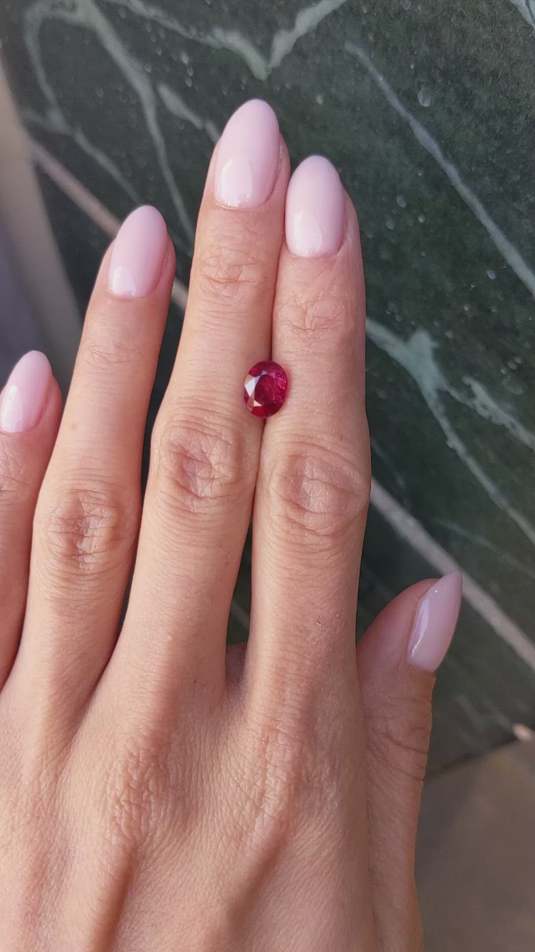 2.03 Ct. Ruby from Mozambique Size Video
