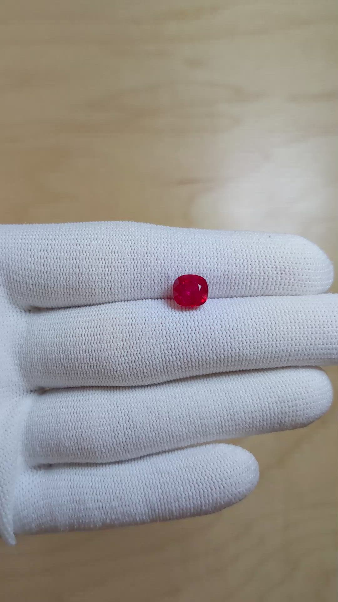 2.41 Ct. Ruby from Burma (Myanmar) Size Video