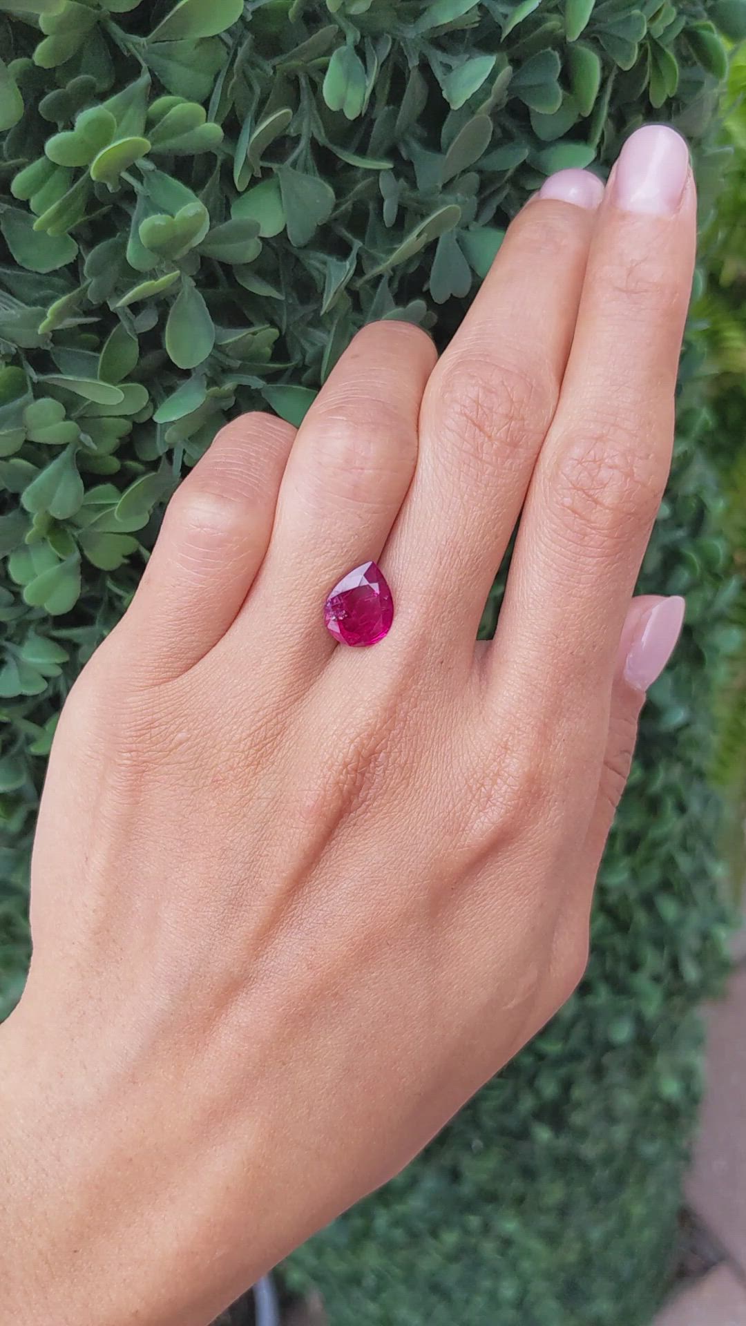 3.34 Ct. Ruby from Thailand Size Video