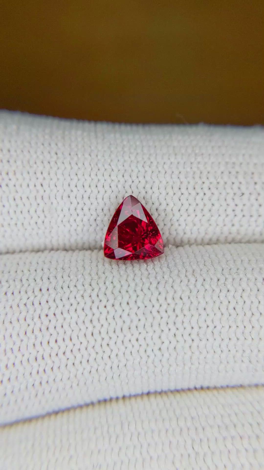1.53 Ct. Ruby from Thailand Size Video