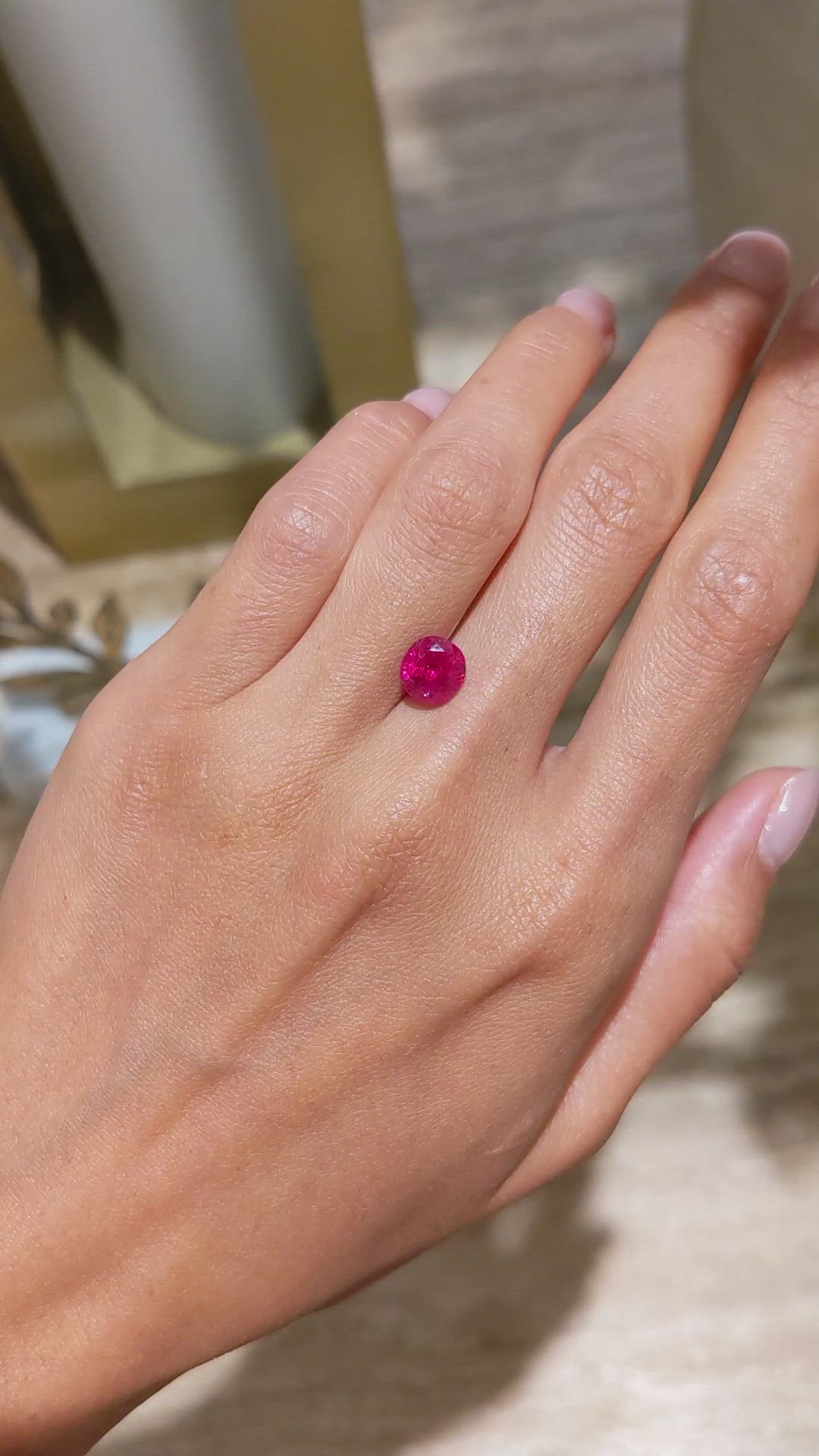 2.68 Ct. Ruby from Thailand Size Video