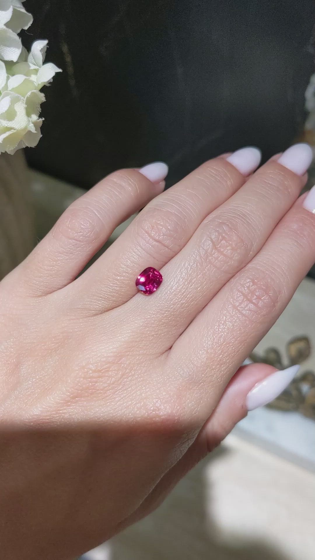 1.48 Ct. Ruby from Mozambique Size Video