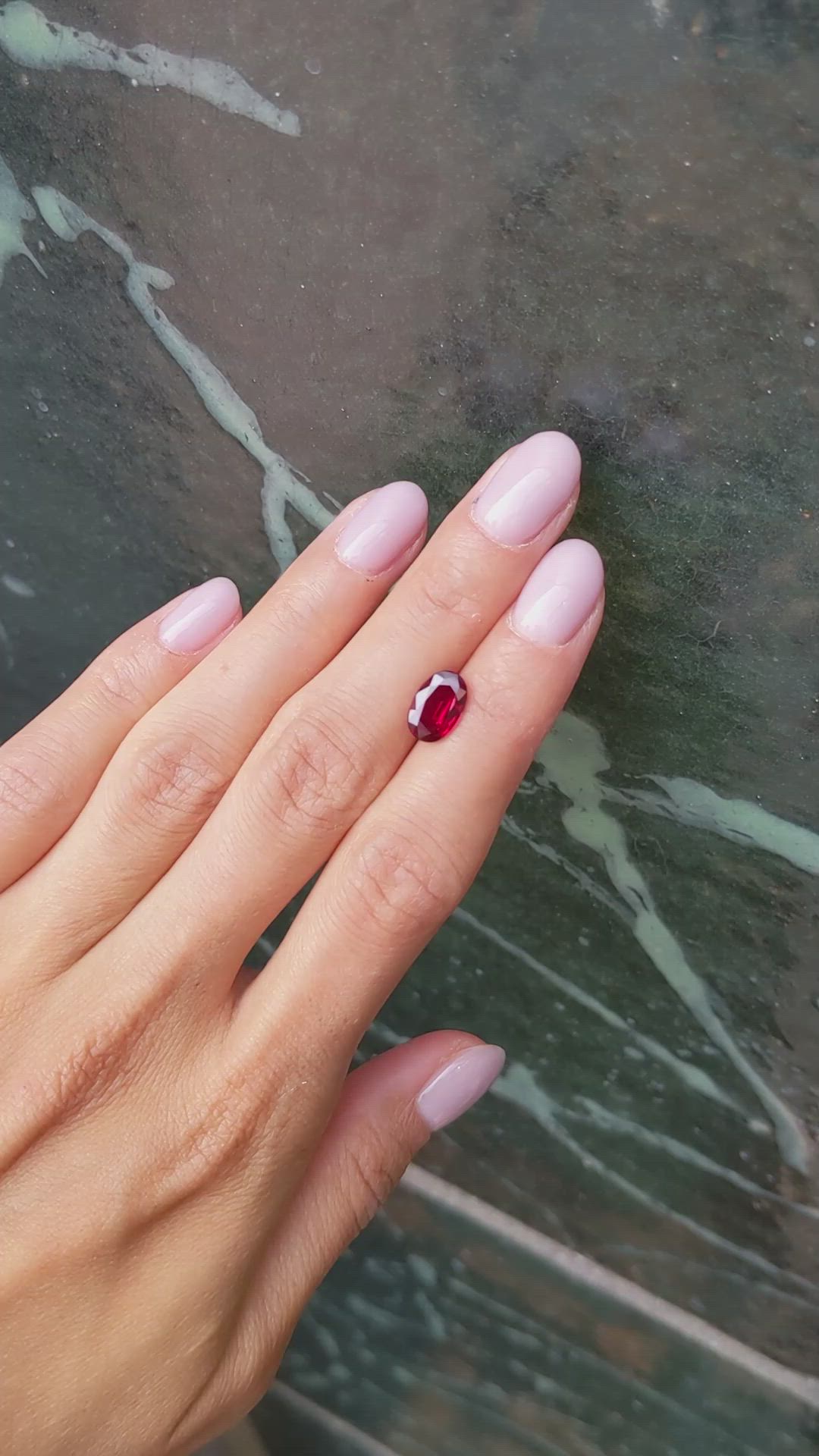 2.18 Ct. Ruby from Mozambique Size Video