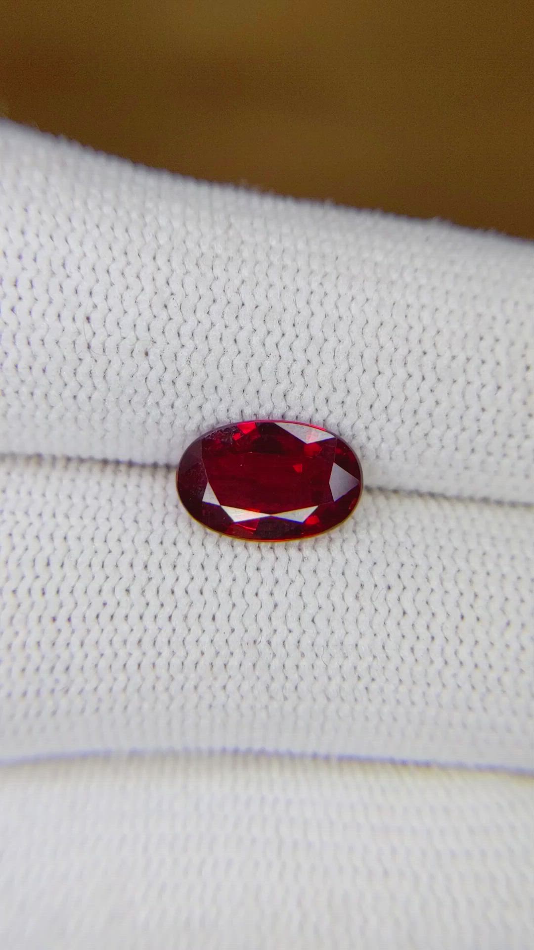 2.18 Ct. Ruby from Mozambique Size Video