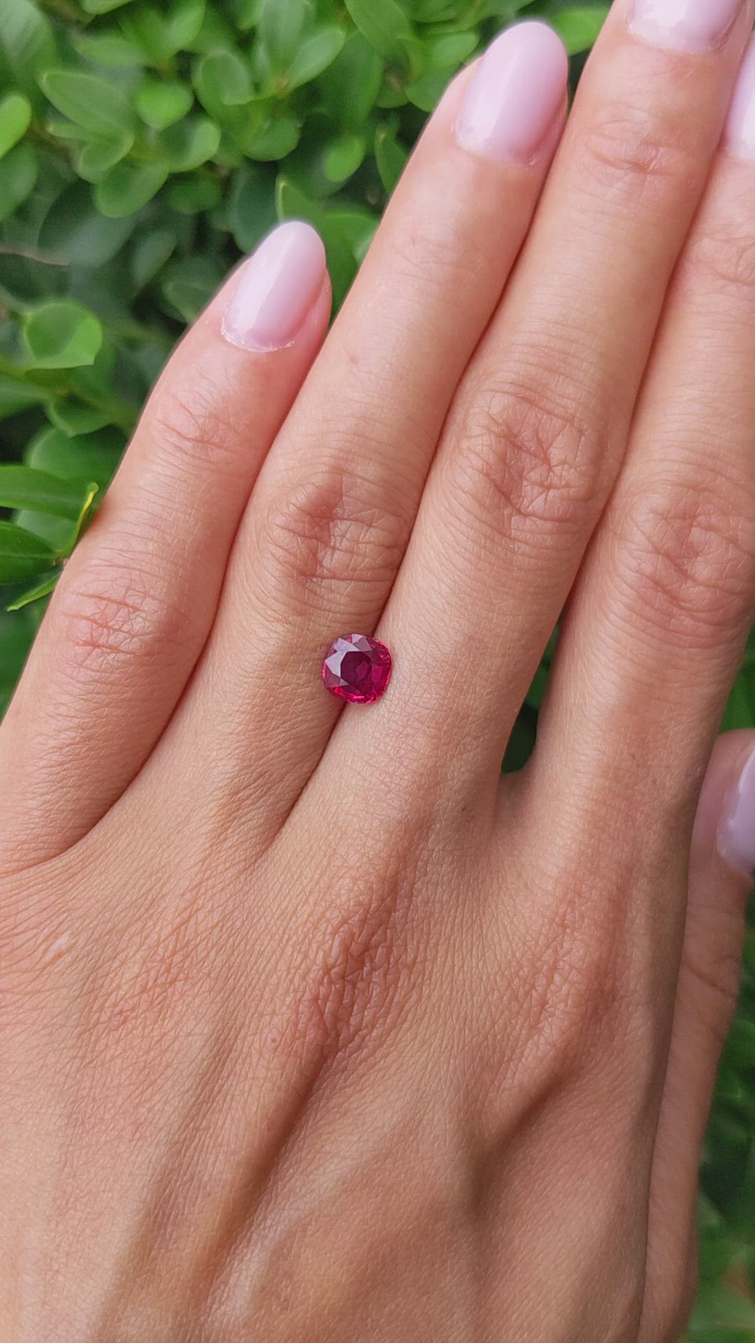 1.15 Ct. Ruby from Mozambique Size Video