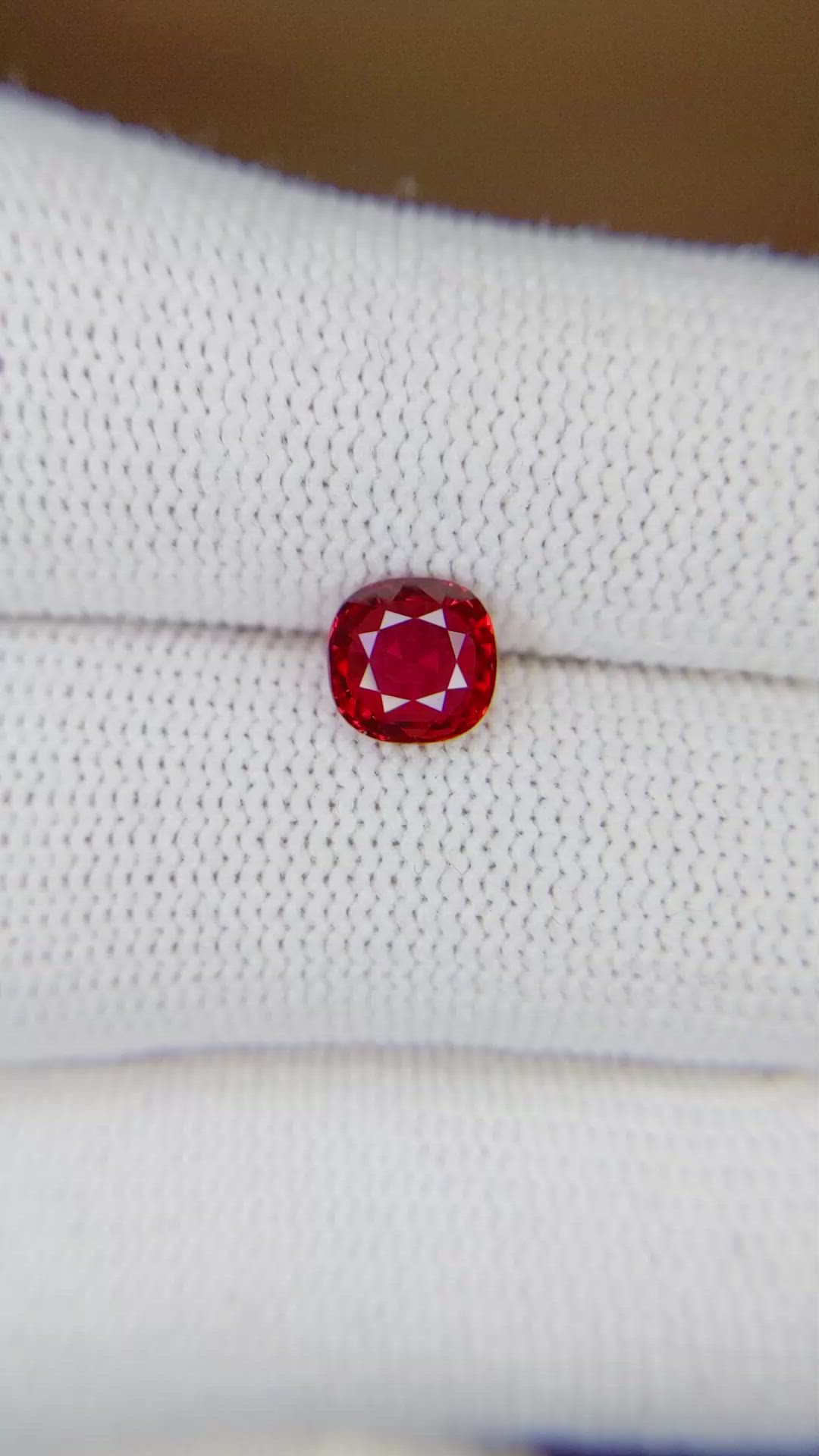 1.15 Ct. Ruby from Mozambique Size Video