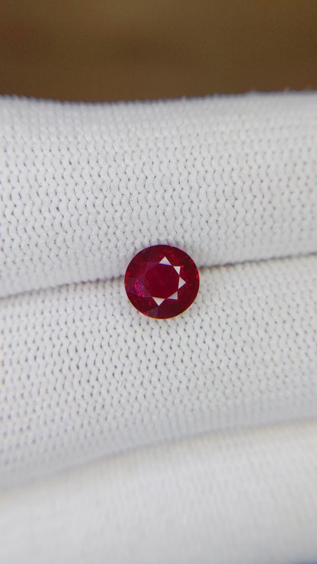 1.48 Ct. Ruby from Mozambique Size Video