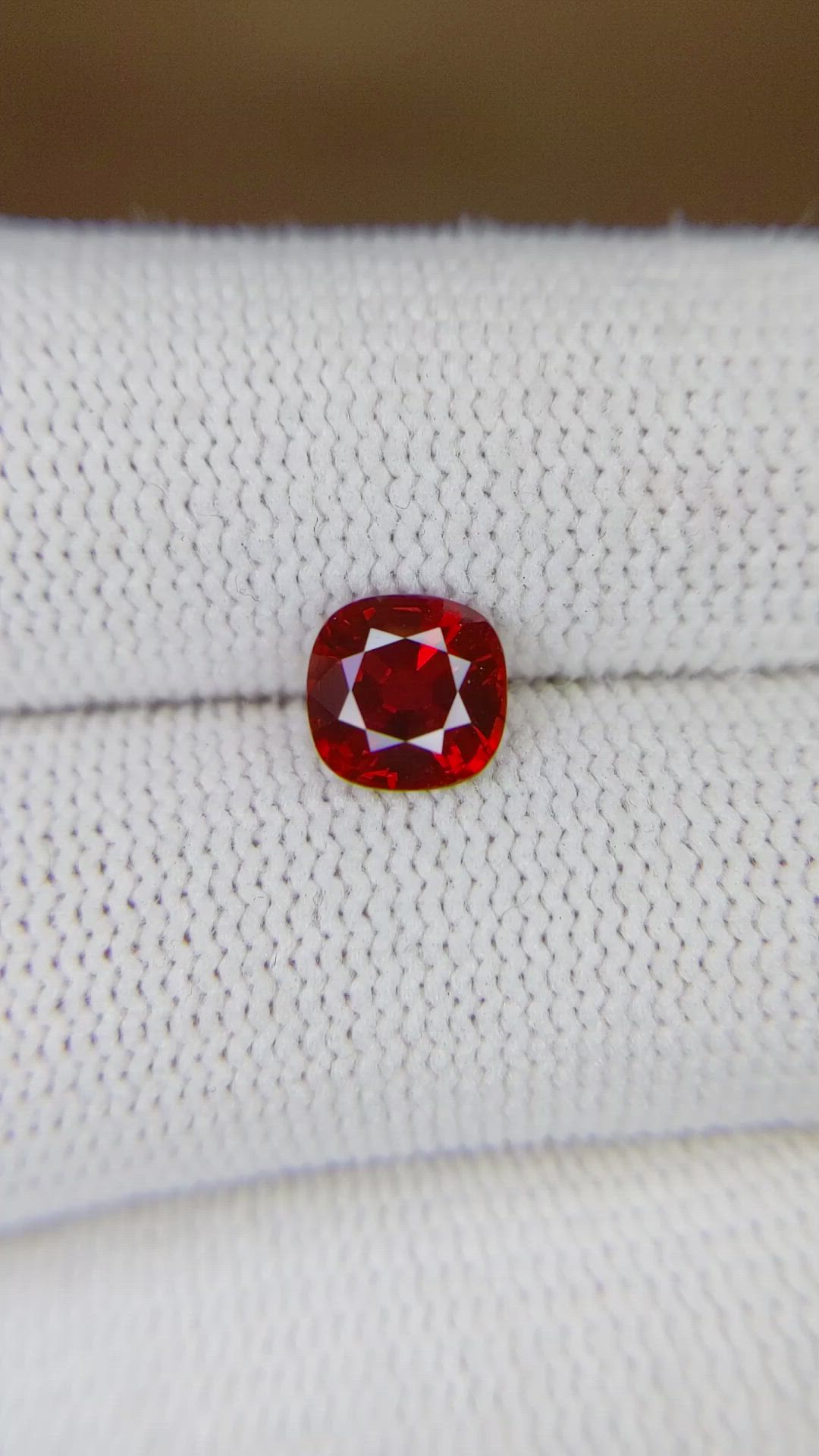 1.23 Ct. Ruby from Mozambique Size Video