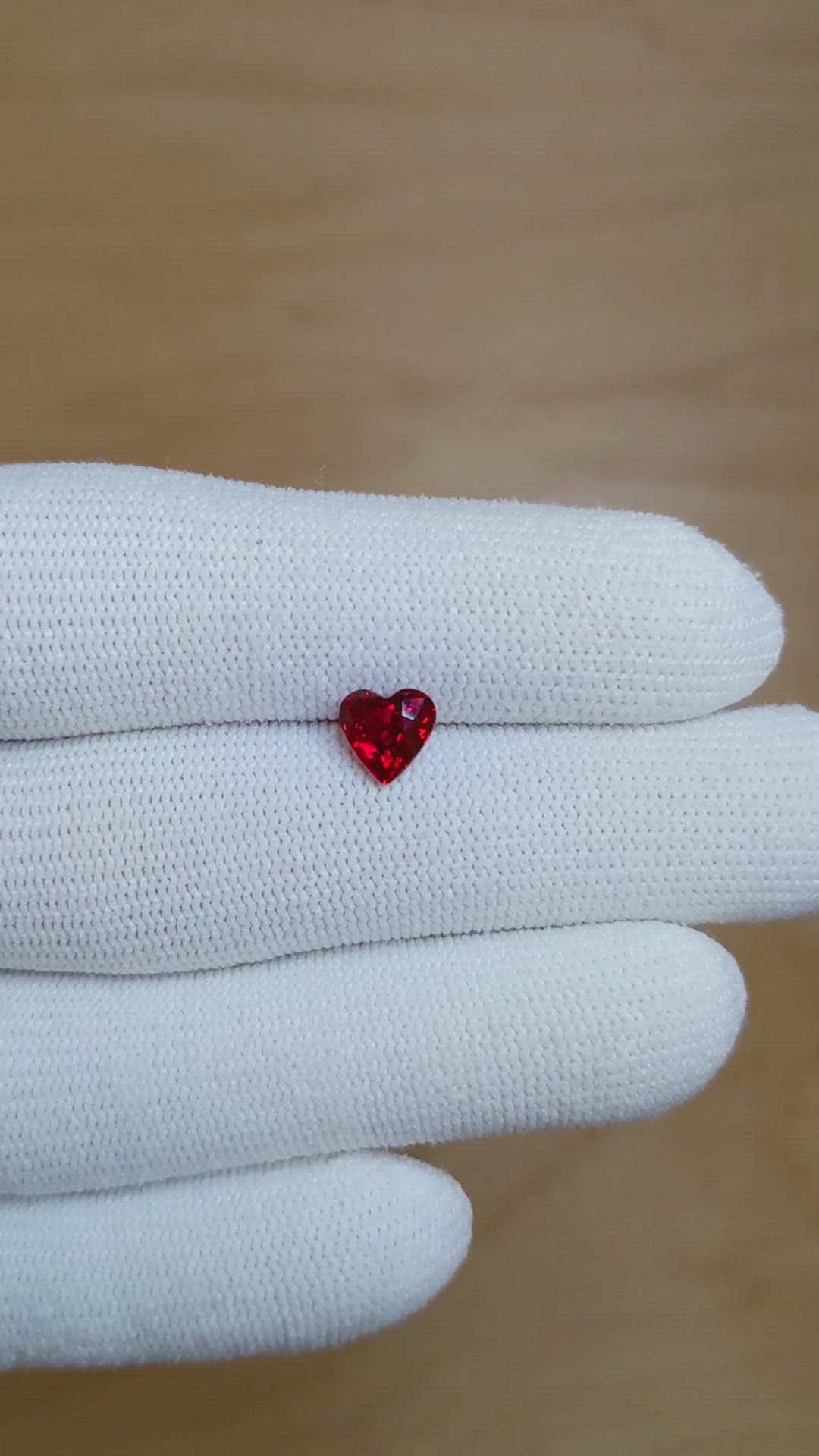 1.22 Ct. Ruby from Mozambique Size Video