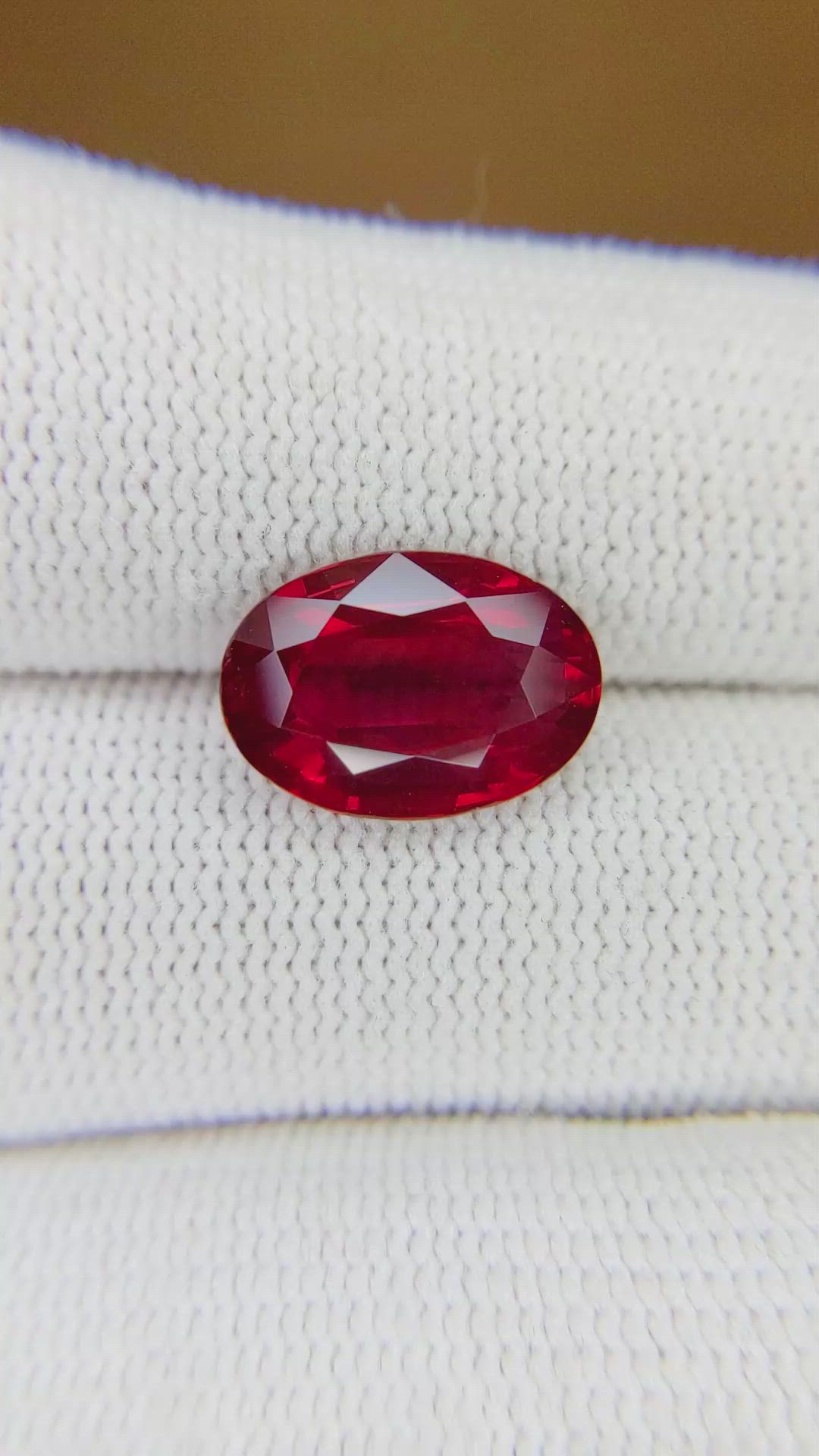 5.05 Ct. Ruby from Mozambique Size Video