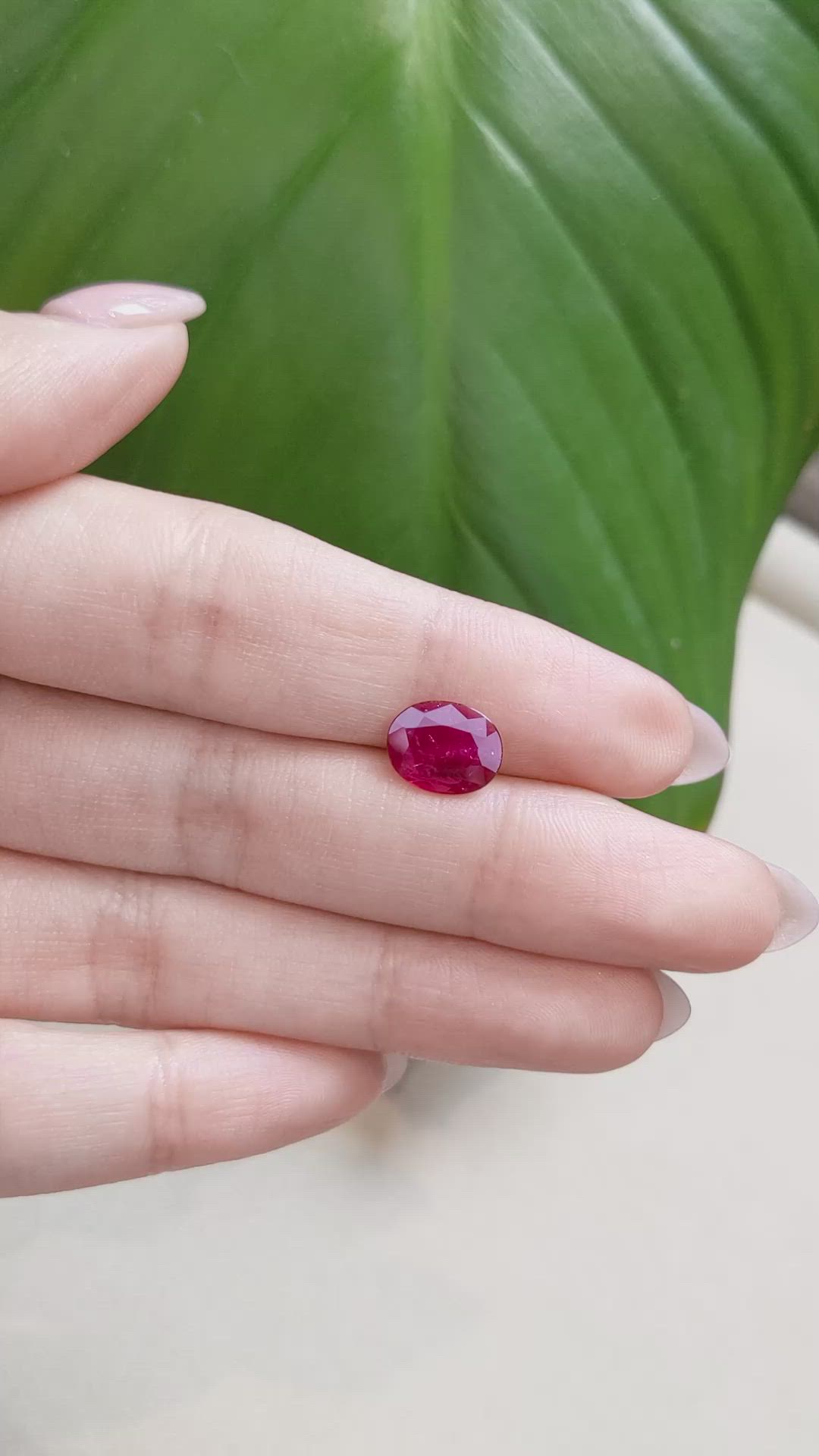 1.41 Ct. Ruby from Thailand Size Video