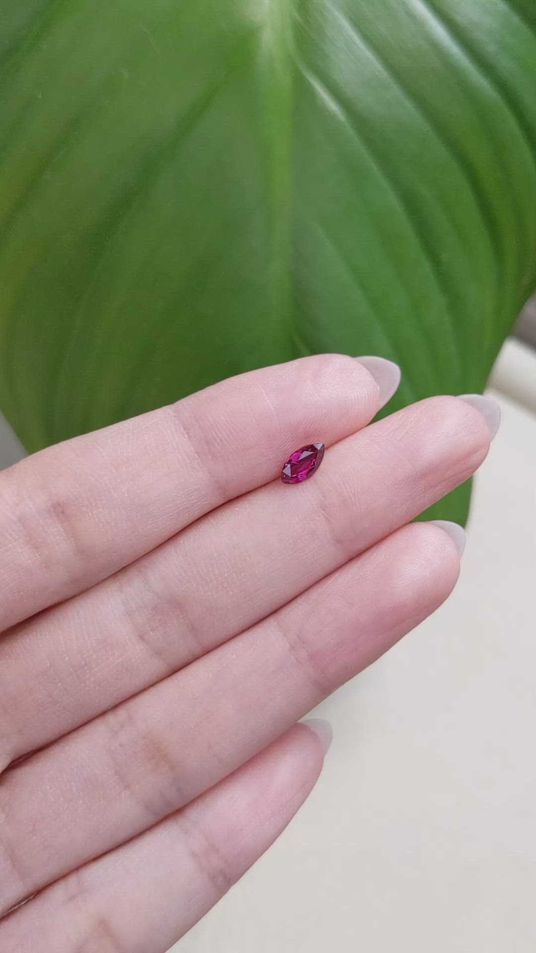 0.50 Ct. Ruby from Thailand Size Video