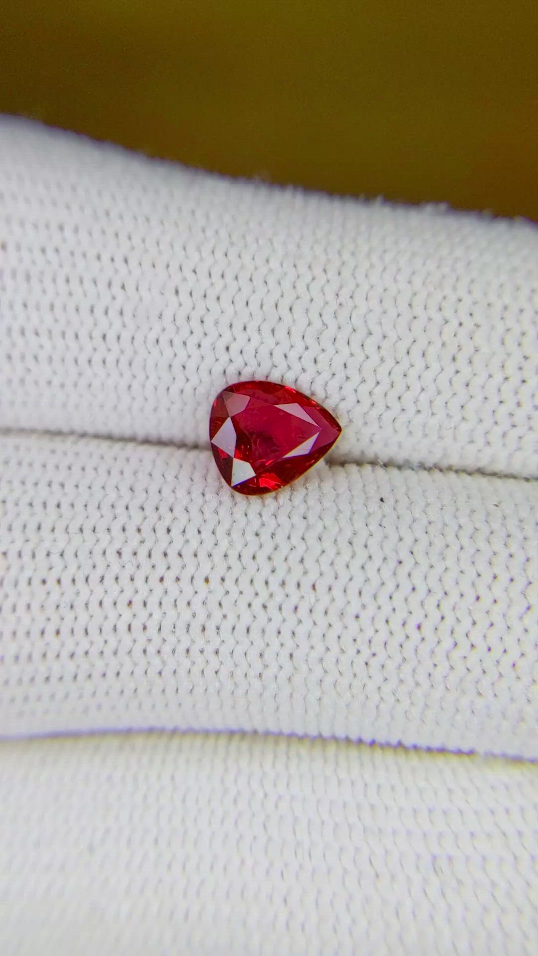 1.03 Ct. Ruby from Mozambique Size Video