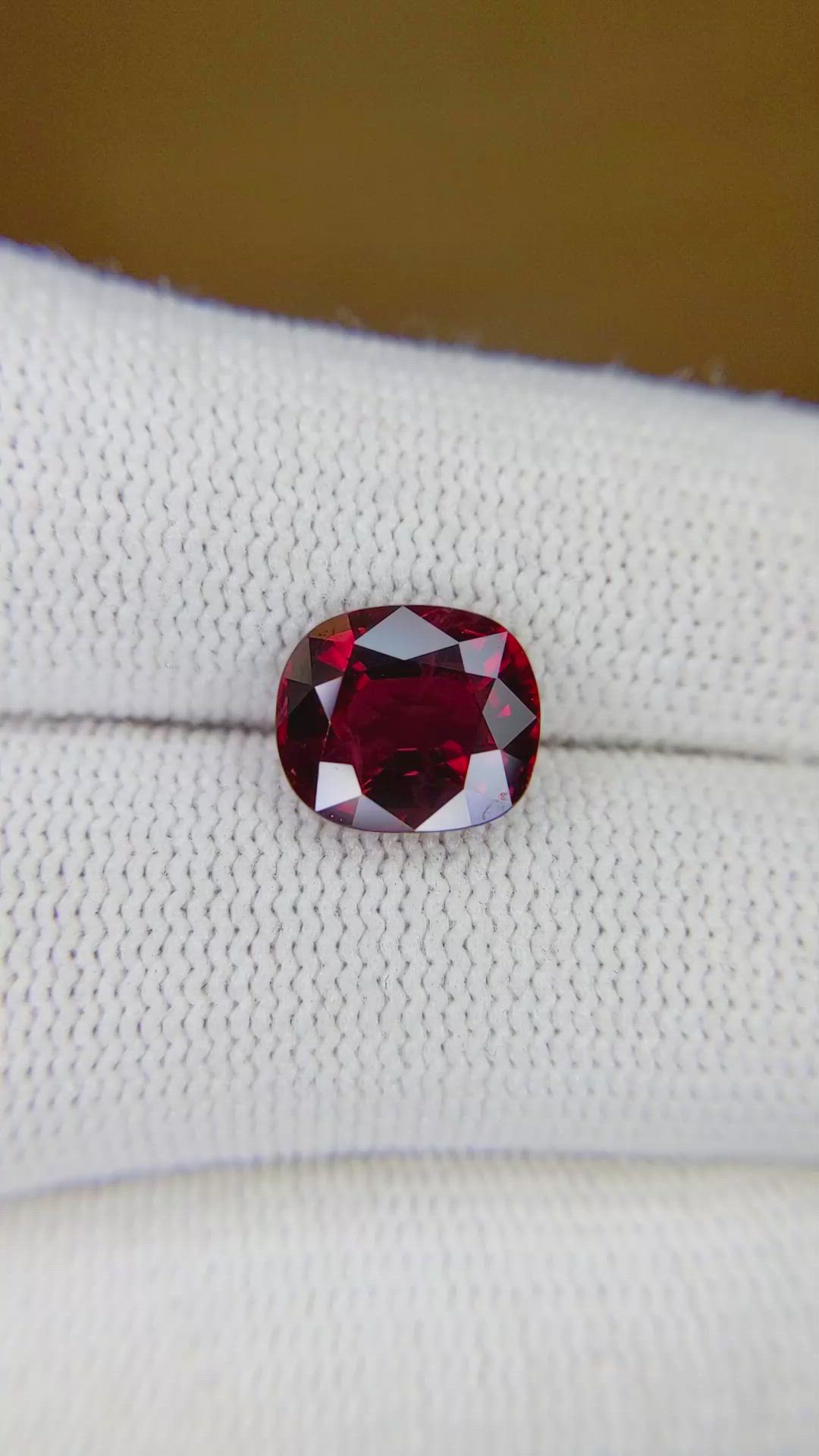 3.36 Ct. Ruby from Thailand Size Video