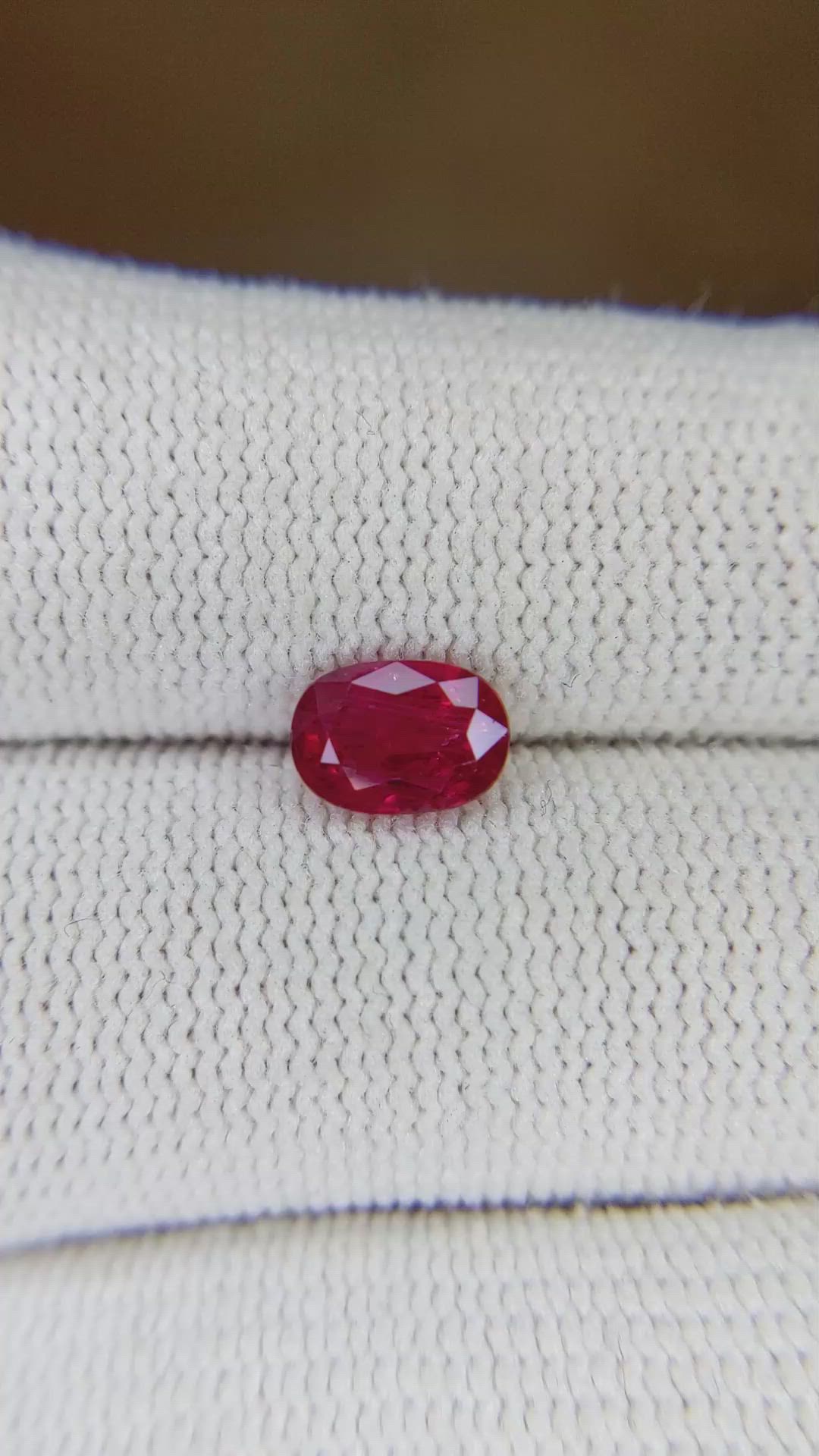 1.22 Ct. Ruby from Madagascar Size Video