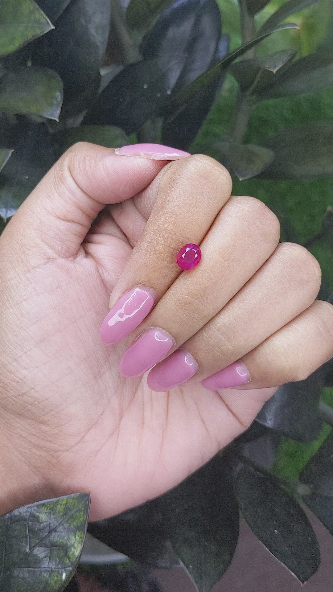 1.56 Ct. Ruby from Tanzania Size Video