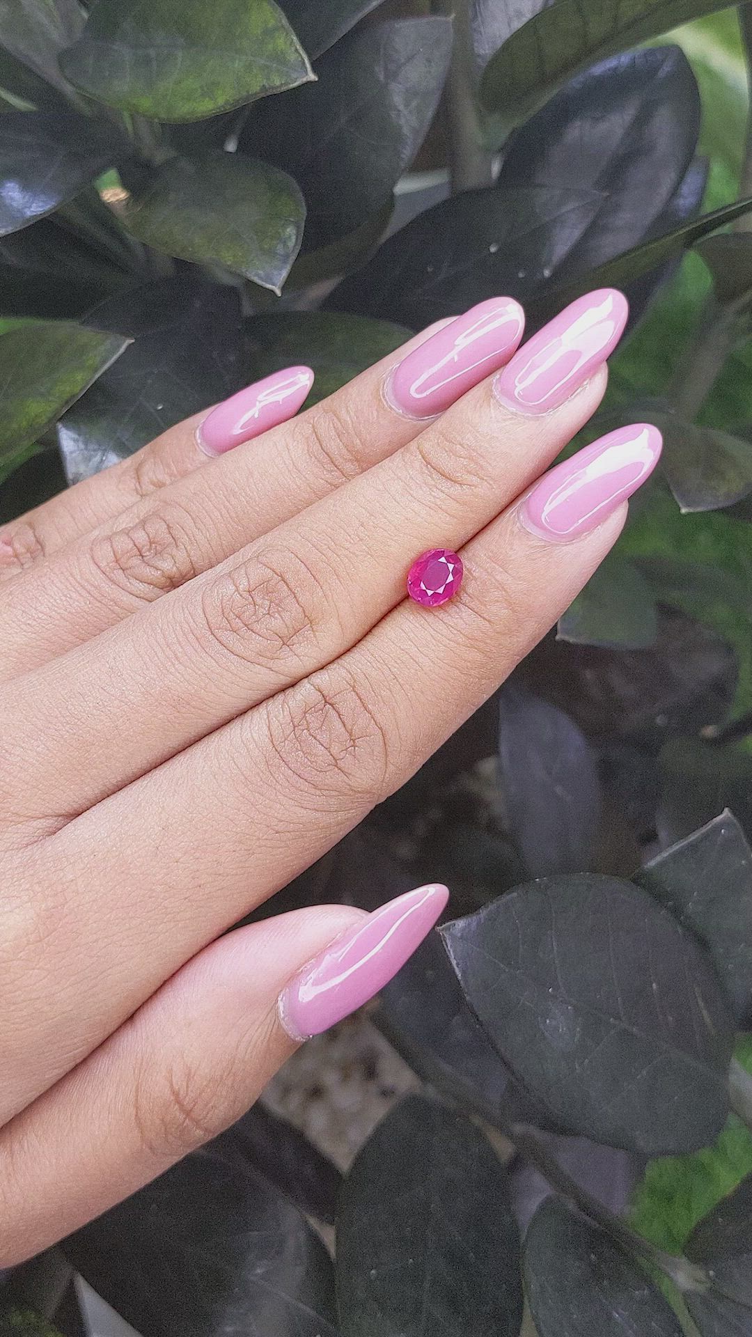 1.56 Ct. Ruby from Tanzania Size Video