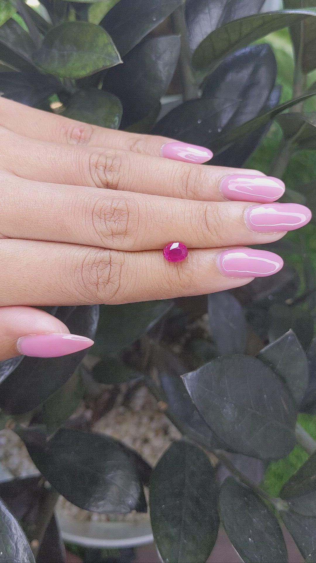 1.56 Ct. Ruby from Tanzania Size Video