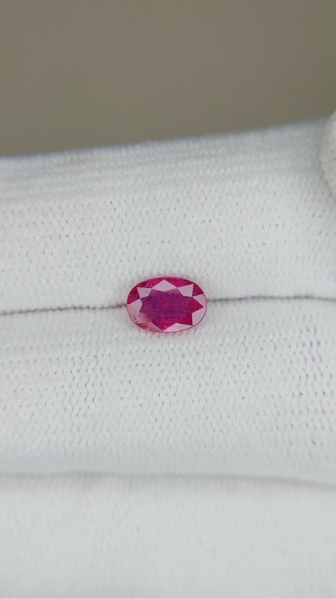 0.77 Ct. Ruby from Tanzania Size Video