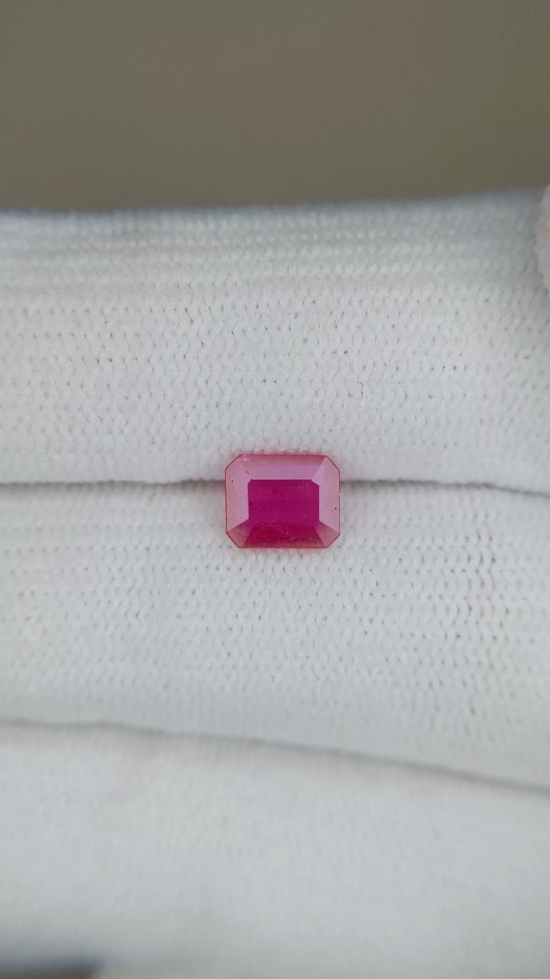 0.73 Ct. Ruby from Tanzania Size Video