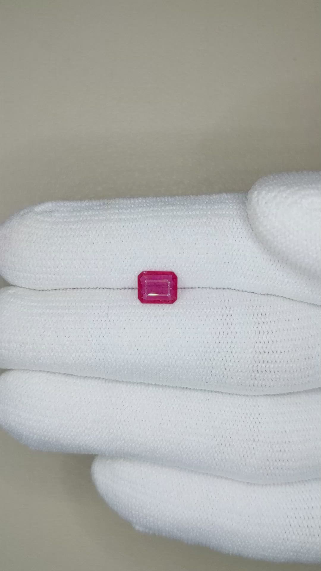 0.73 Ct. Ruby from Tanzania Size Video