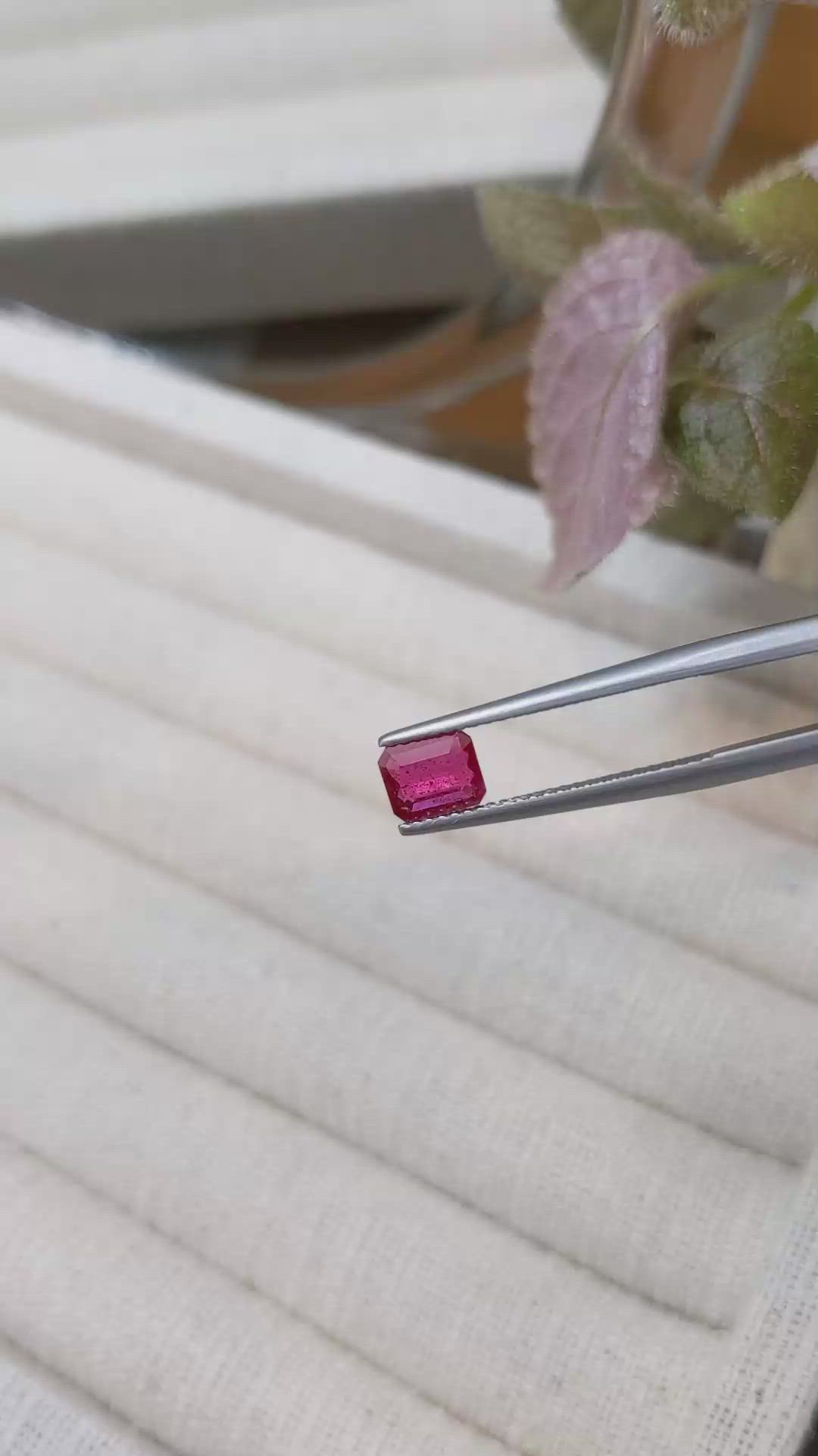 0.73 Ct. Ruby from Tanzania Size Video