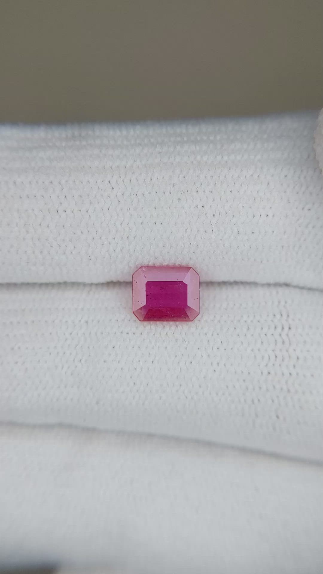 0.73 Ct. Ruby from Tanzania Size Video