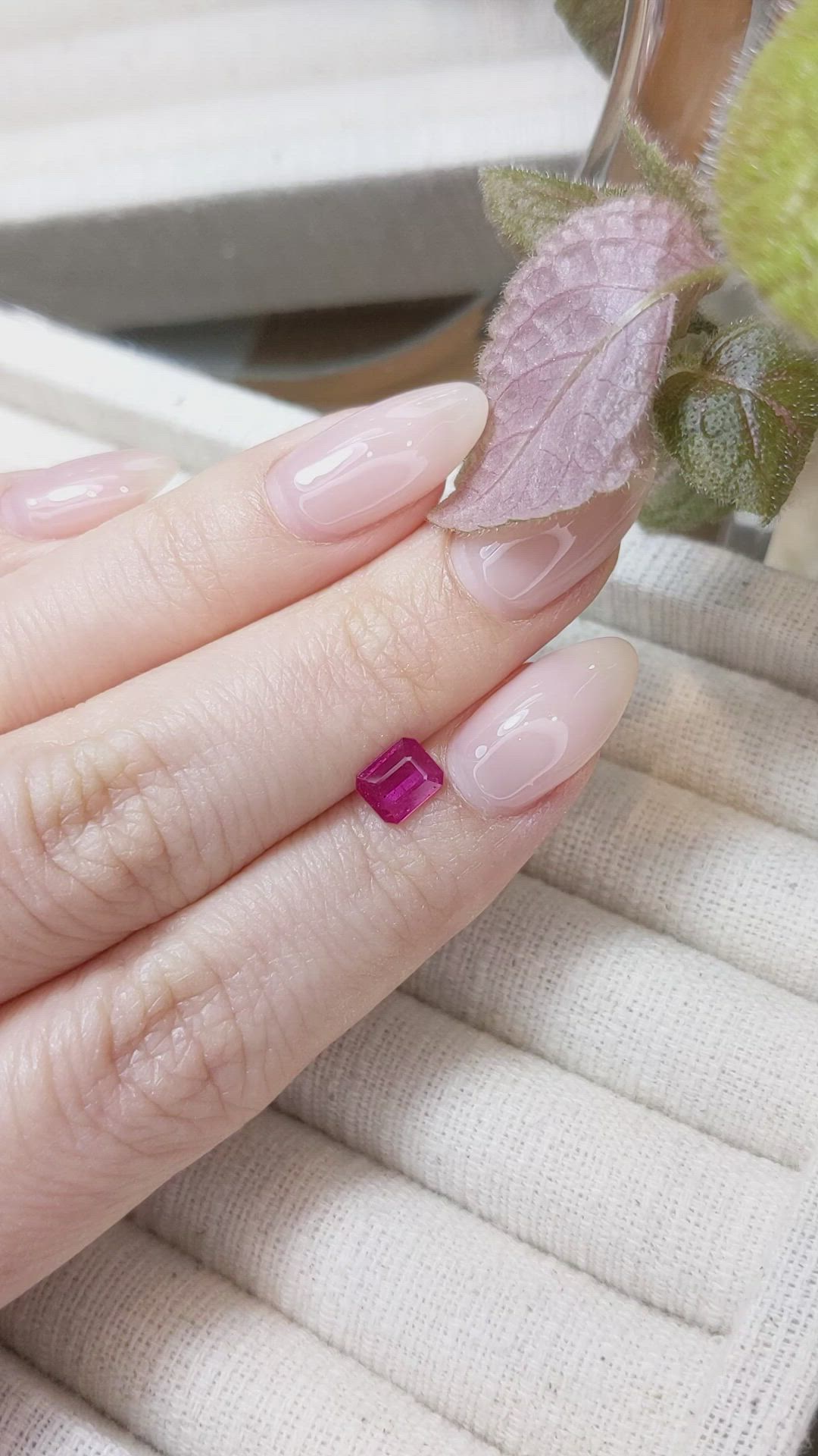 0.73 Ct. Ruby from Tanzania Size Video