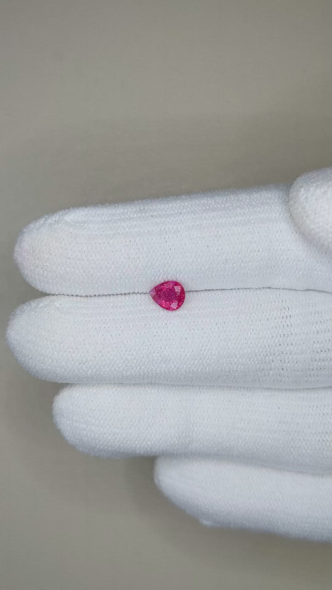 0.51 Ct. Ruby from Tanzania Size Video