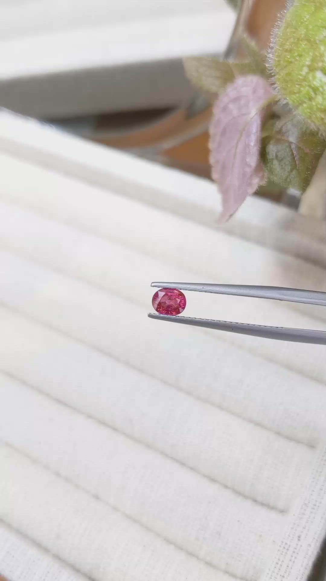 0.68 Ct. Ruby from Tanzania Size Video