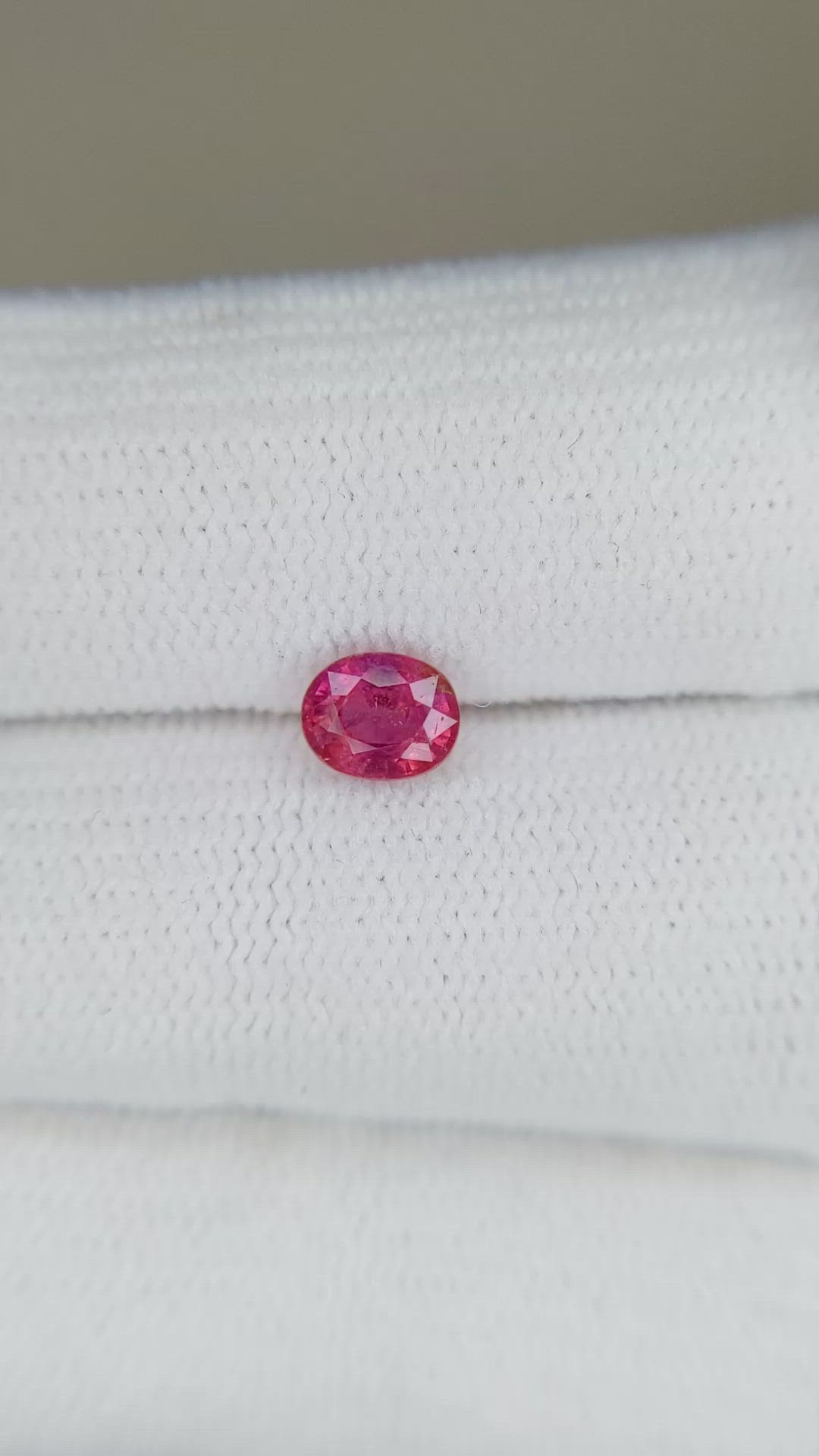 0.68 Ct. Ruby from Tanzania Size Video
