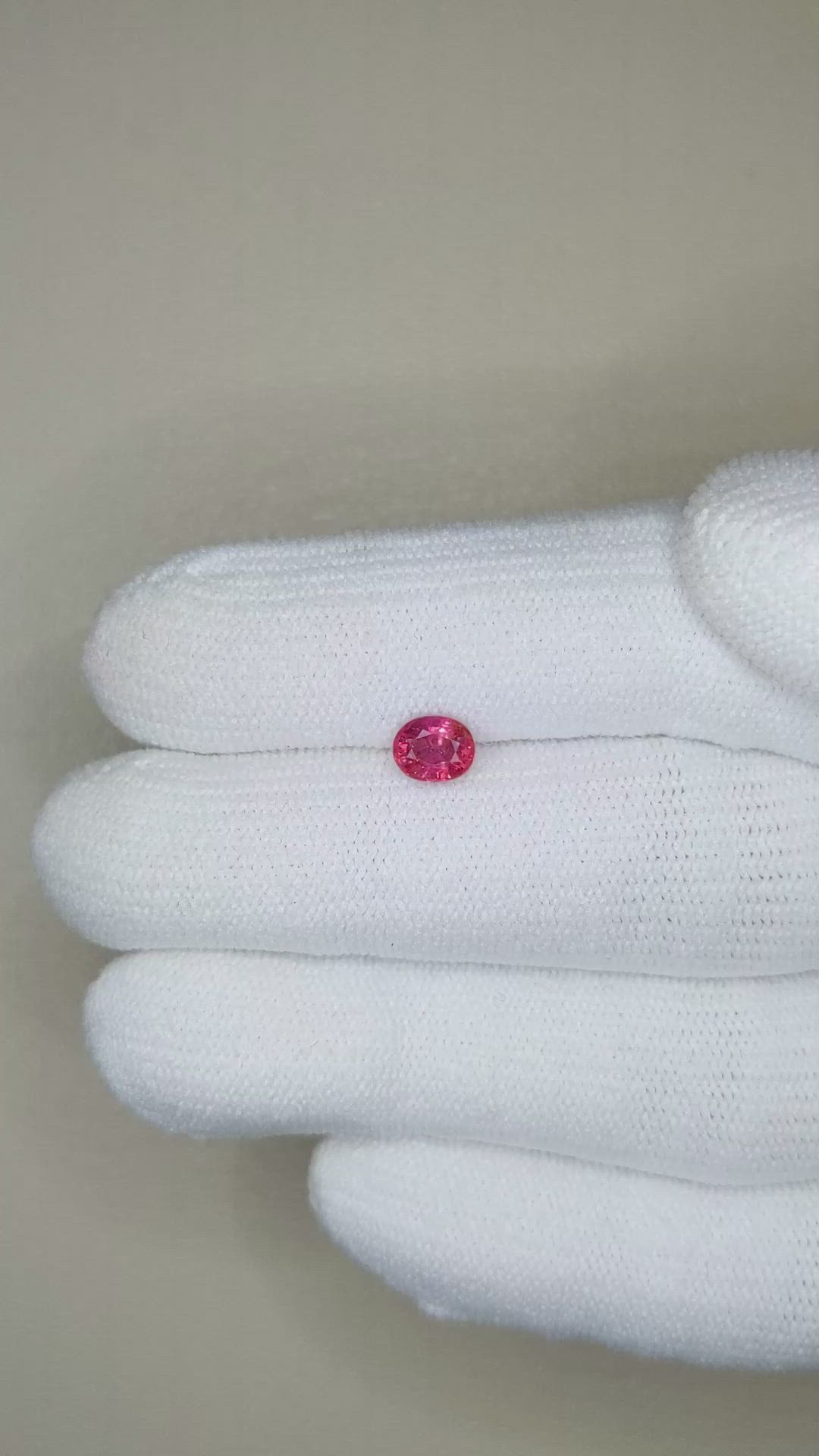 0.68 Ct. Ruby from Tanzania Size Video