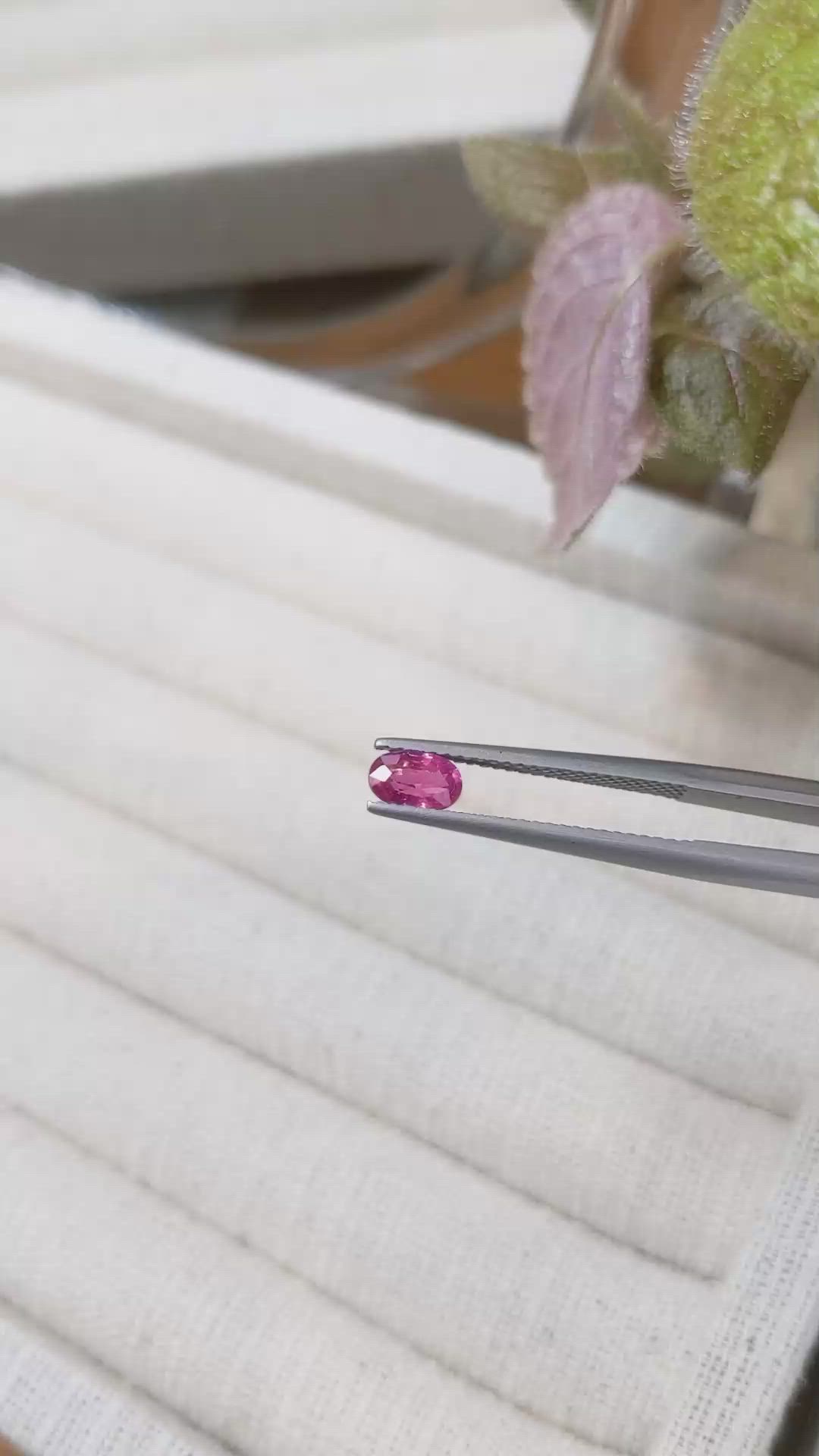 0.63 Ct. Ruby from Tanzania Size Video